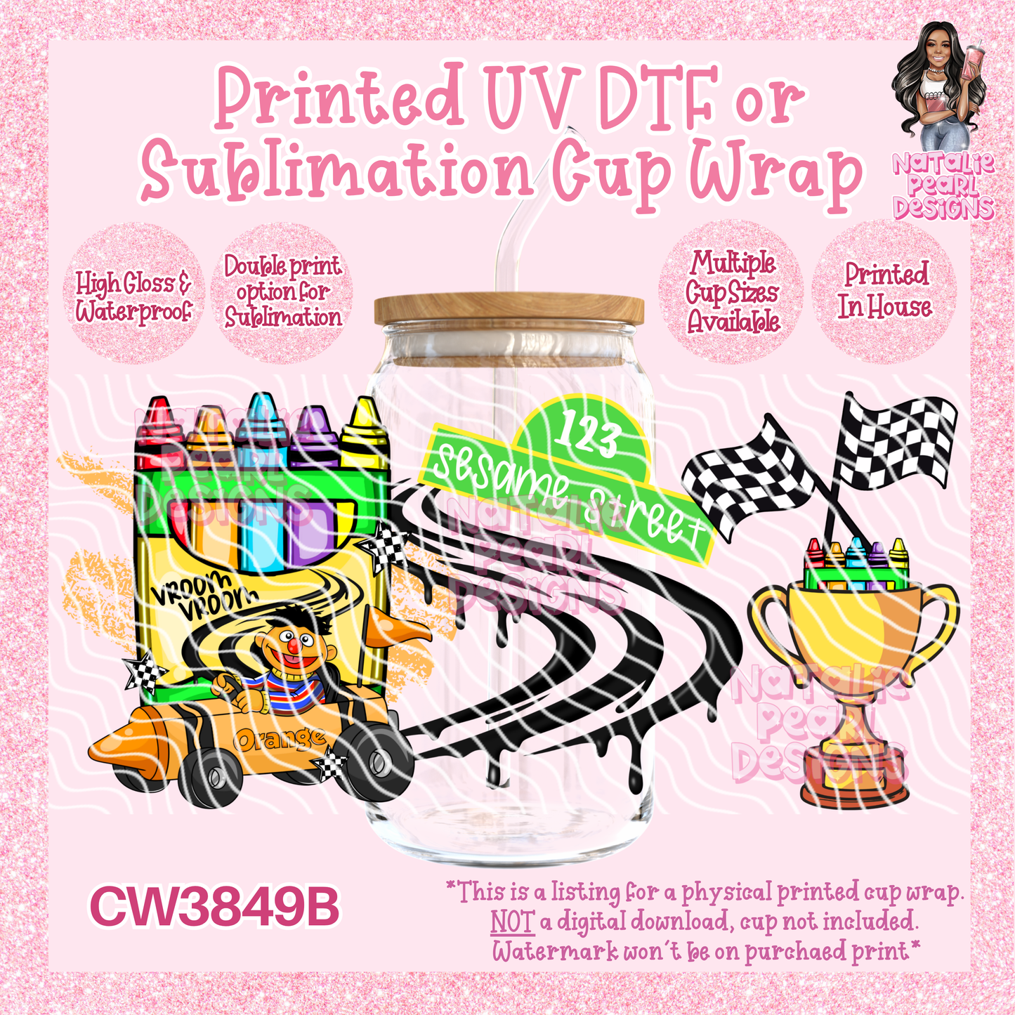 CW3849B UV DTF/SUB Cup Wraps
