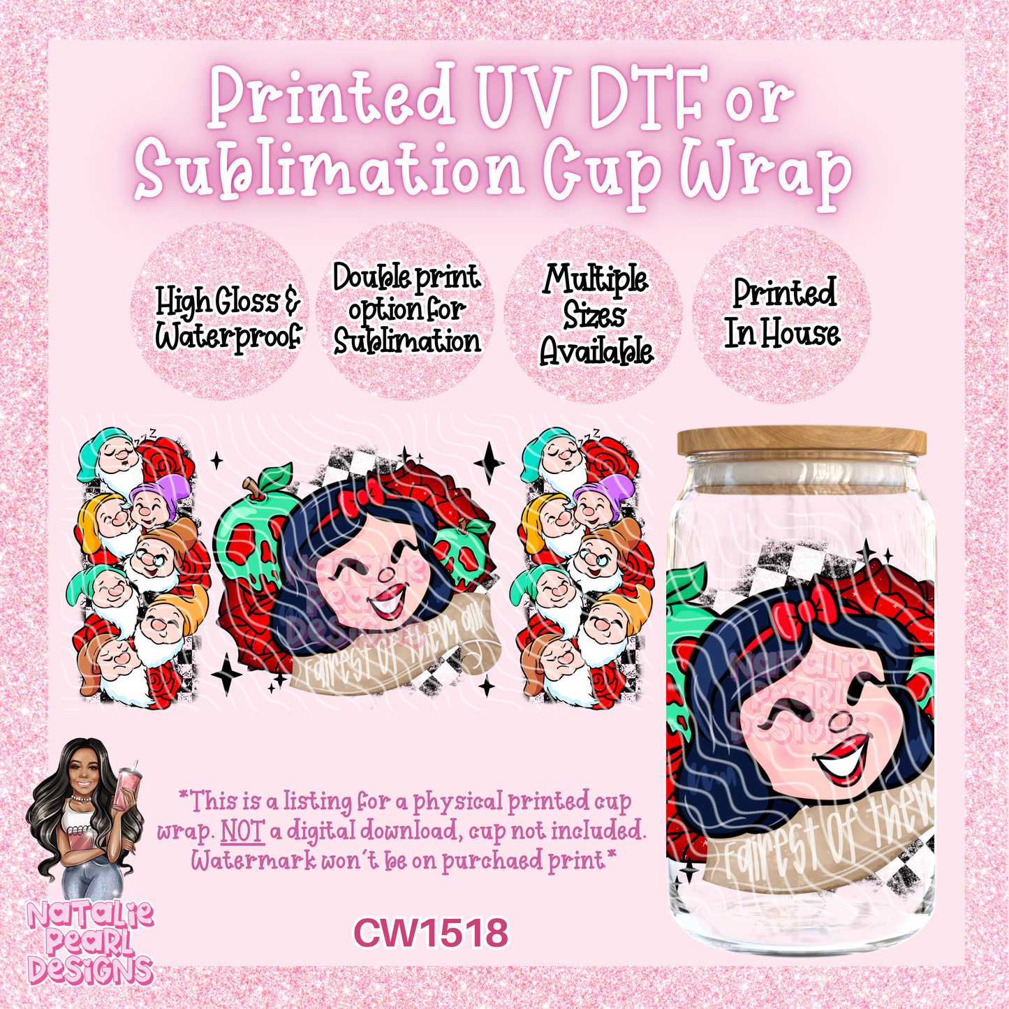 CW1518 UV DTF/SUB Cup Wrap