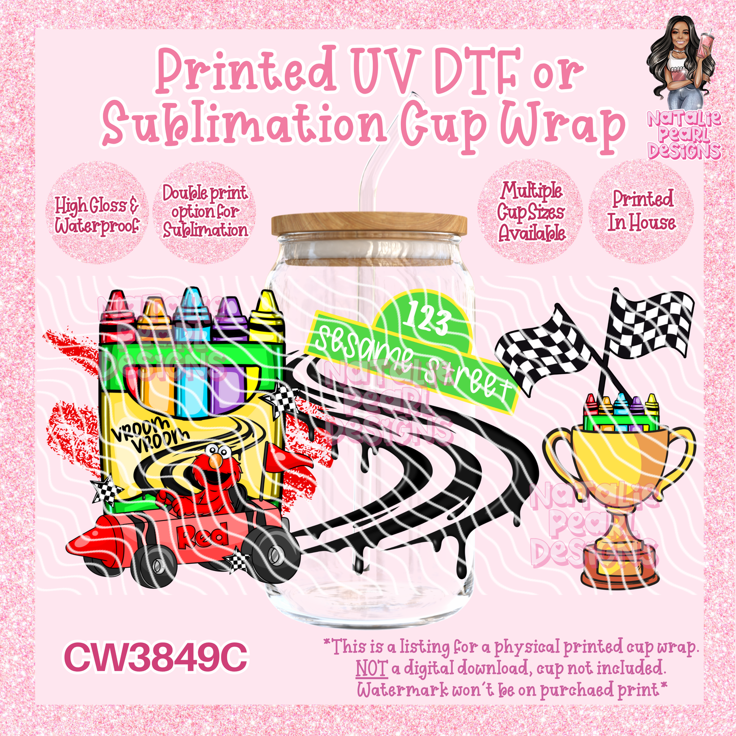 CW3849C UV DTF/SUB Cup Wraps