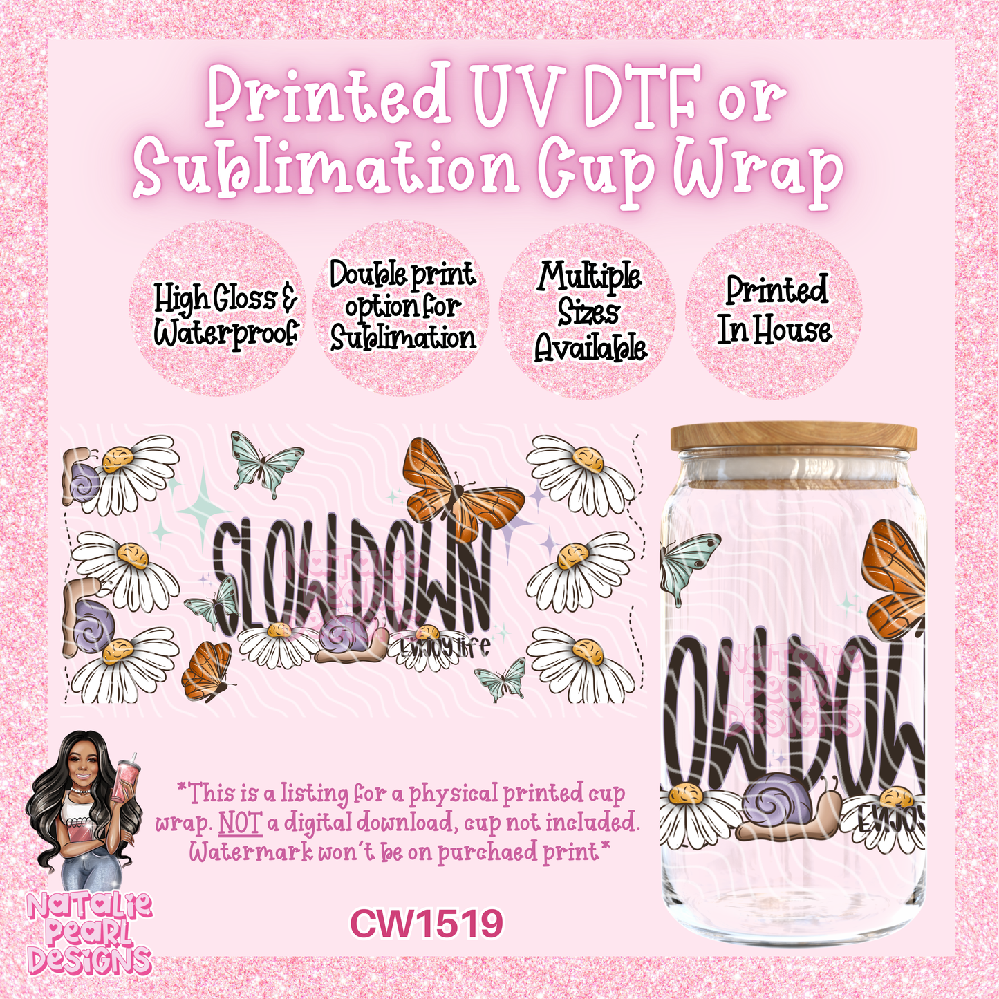 CW1519 UV DTF/SUB Cup Wrap