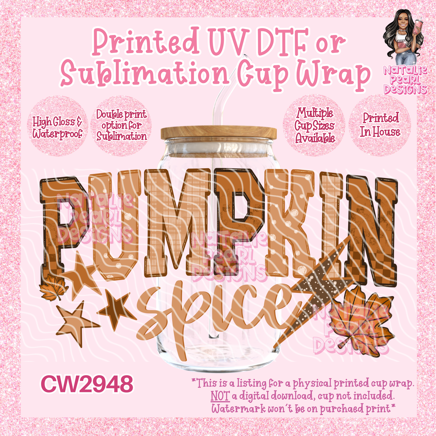 CW2948 UV DTF/SUB Cup Wraps