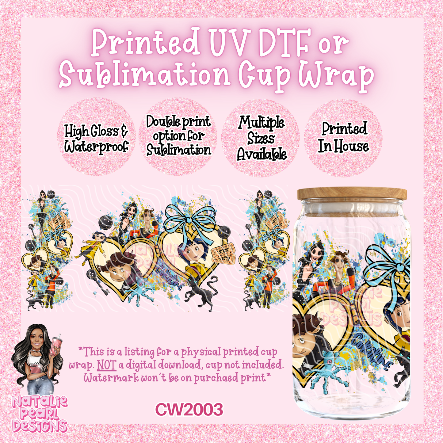 CW2003 UV DTF/SUB Cup Wraps