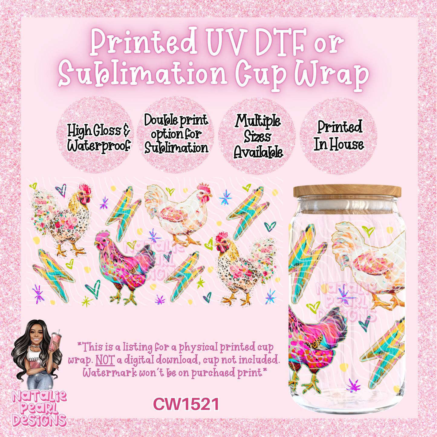 CW1521 UV DTF/SUB Cup Wrap