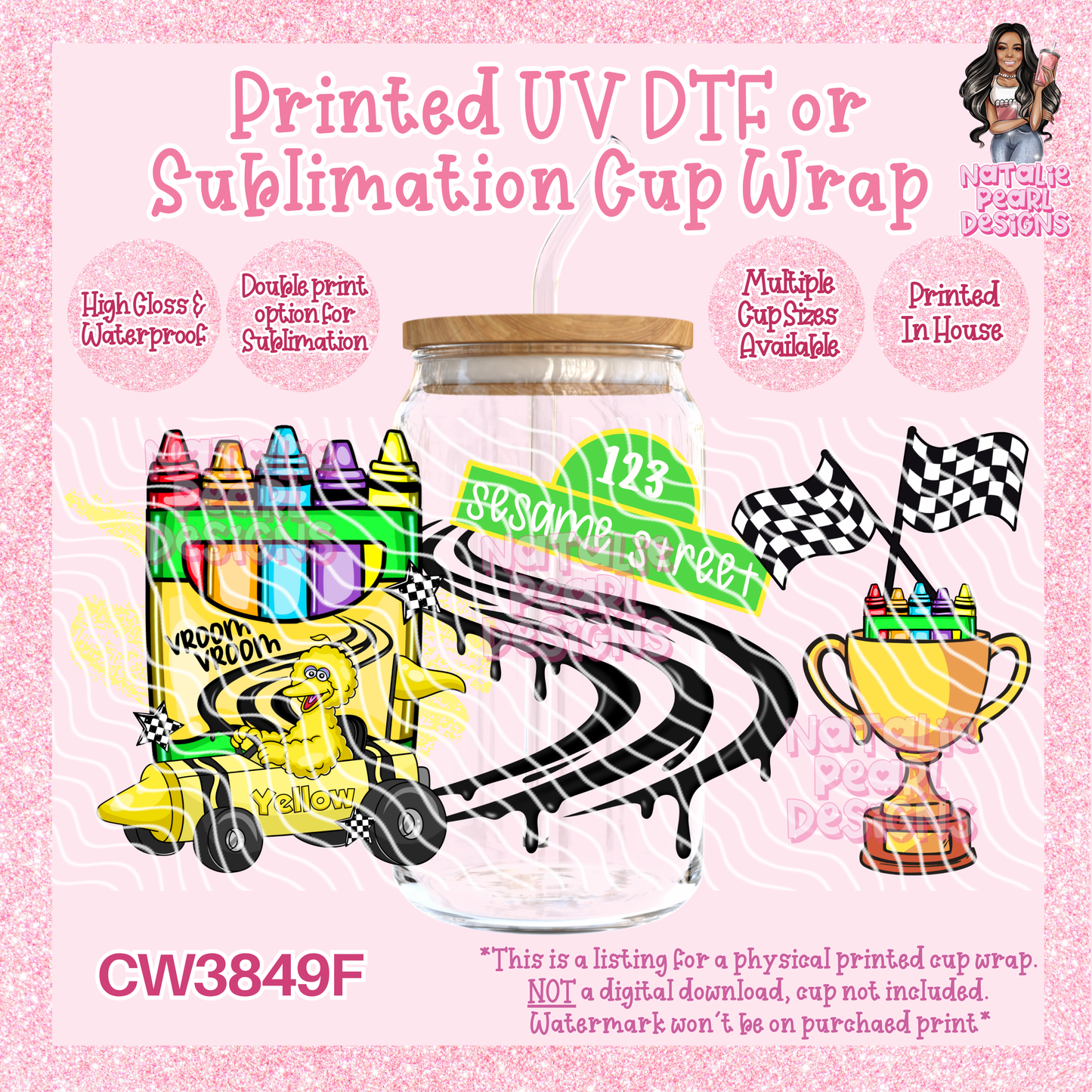 CW3849F UV DTF/SUB Cup Wraps