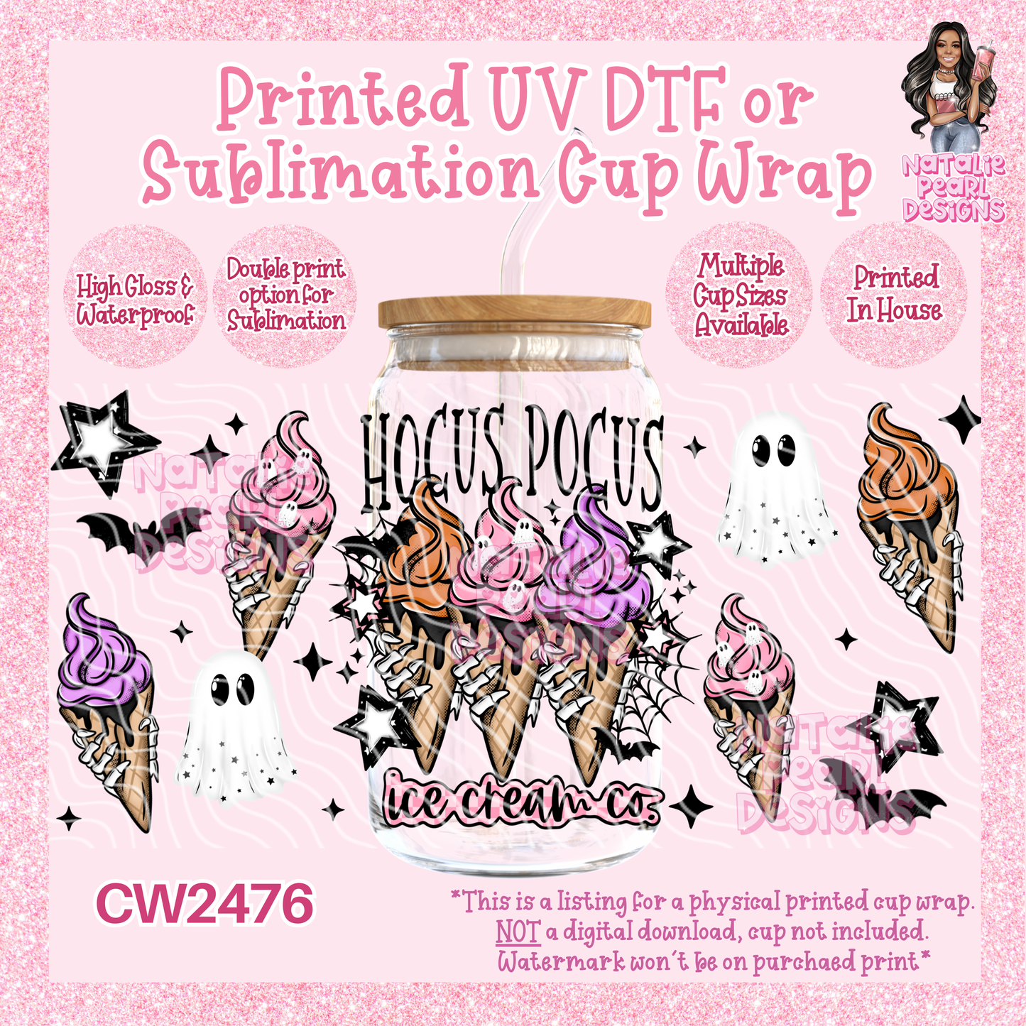 CW2476 UV DTF/SUB Cup Wraps