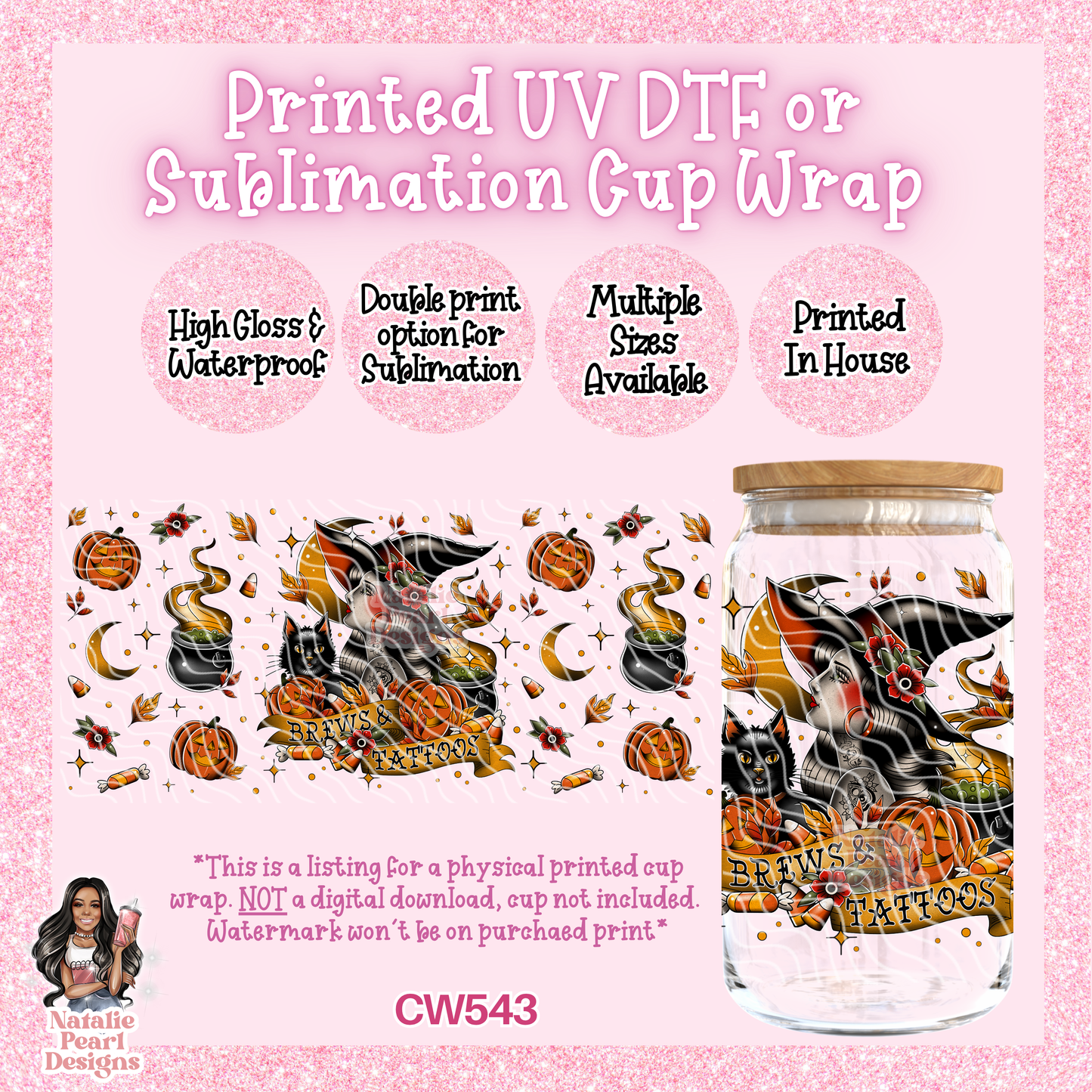 CW543 UV DTF/SUB Cup Wrap