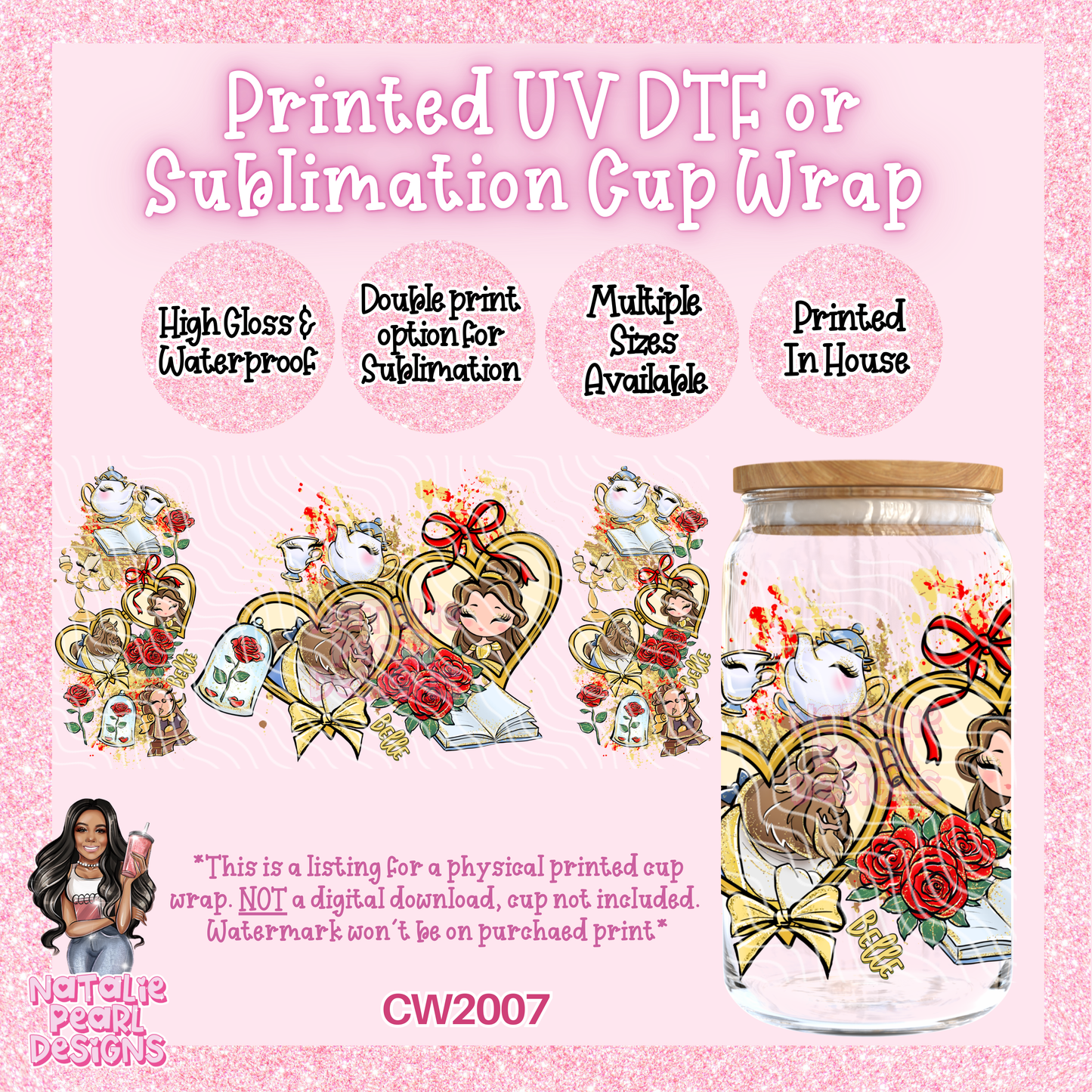 CW2007 UV DTF/SUB Cup Wraps