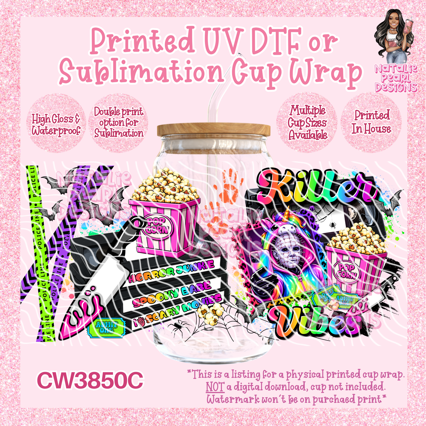 CW3850C UV DTF/SUB Cup Wraps