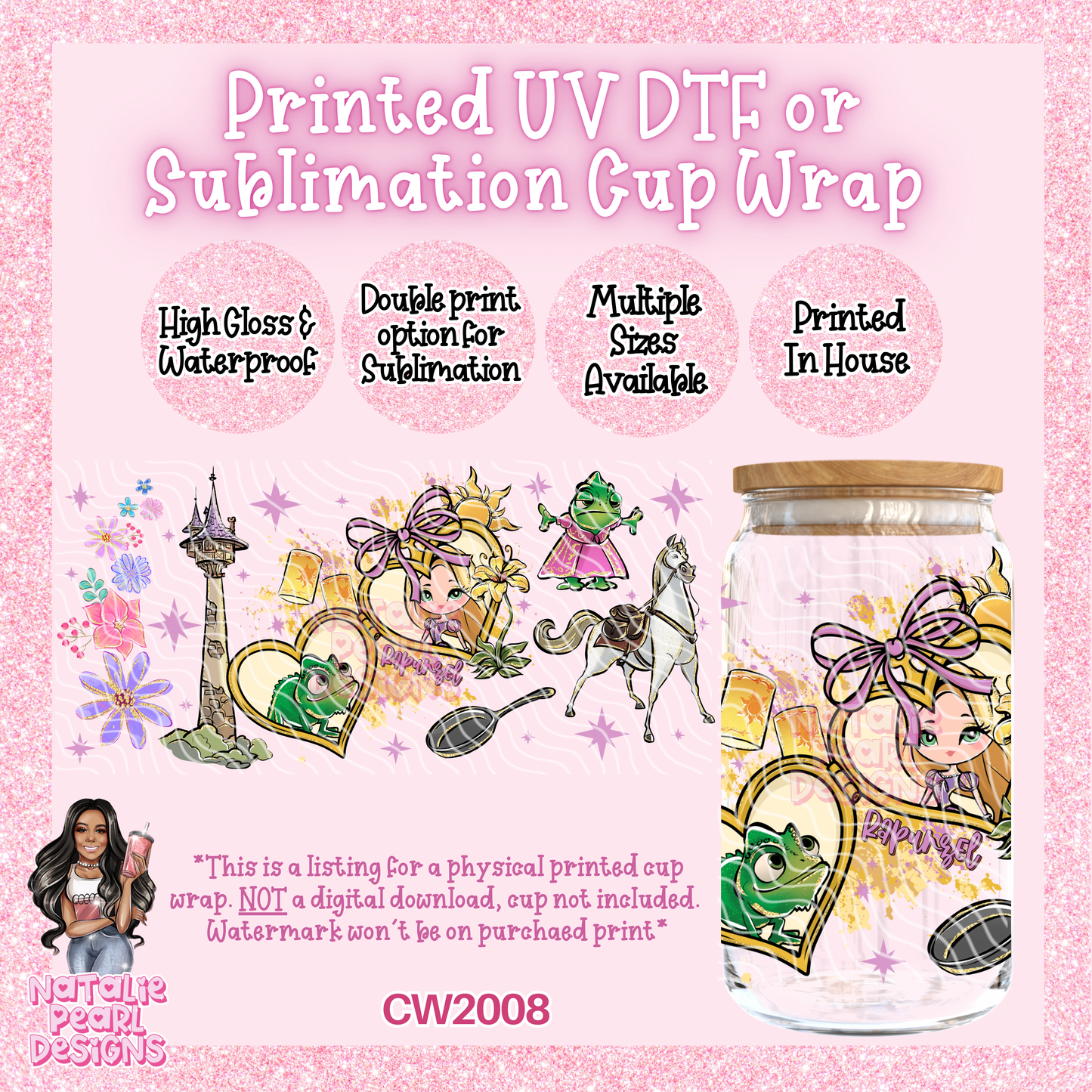 CW2008 UV DTF/SUB Cup Wraps