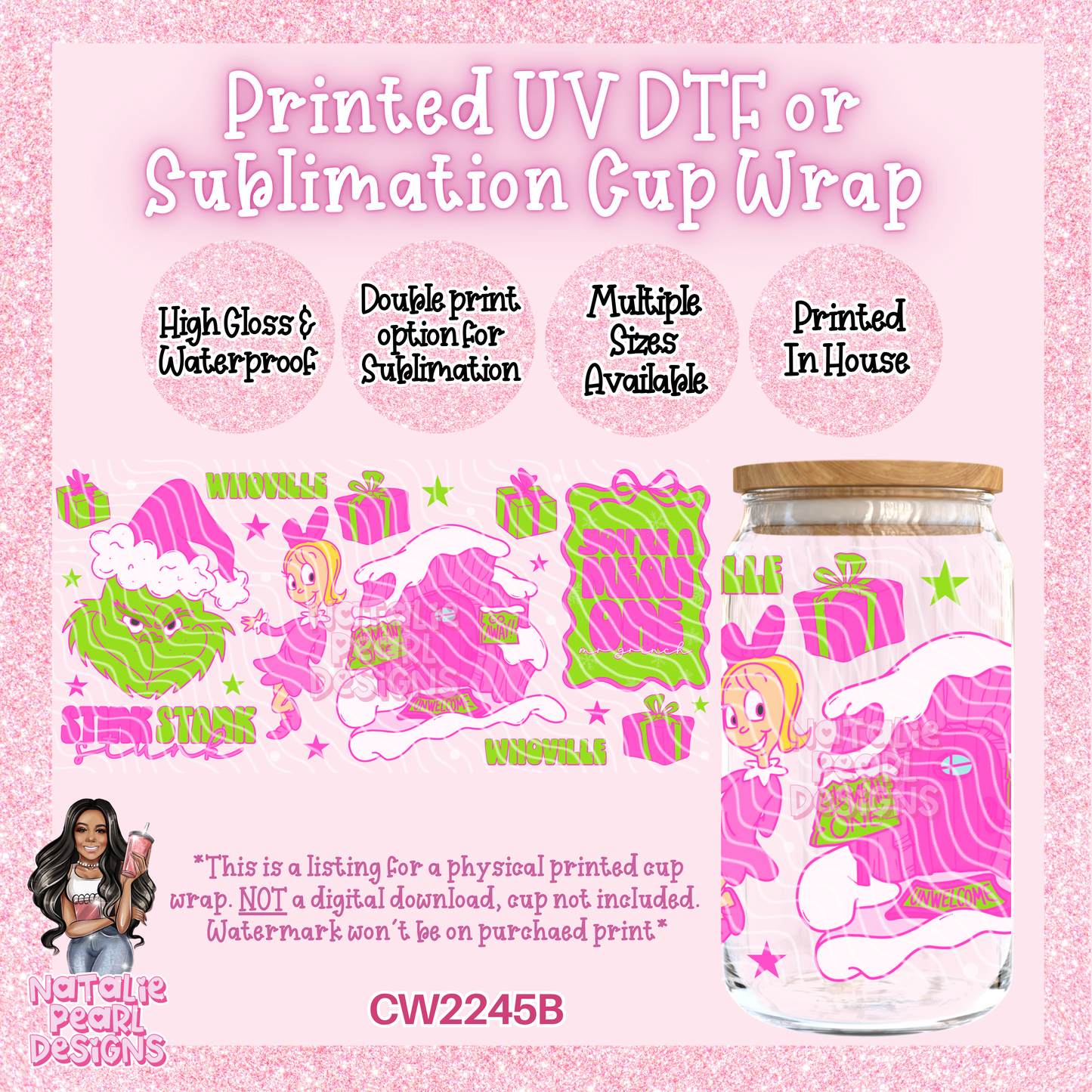 CW2245B UV DTF/SUB Cup Wraps