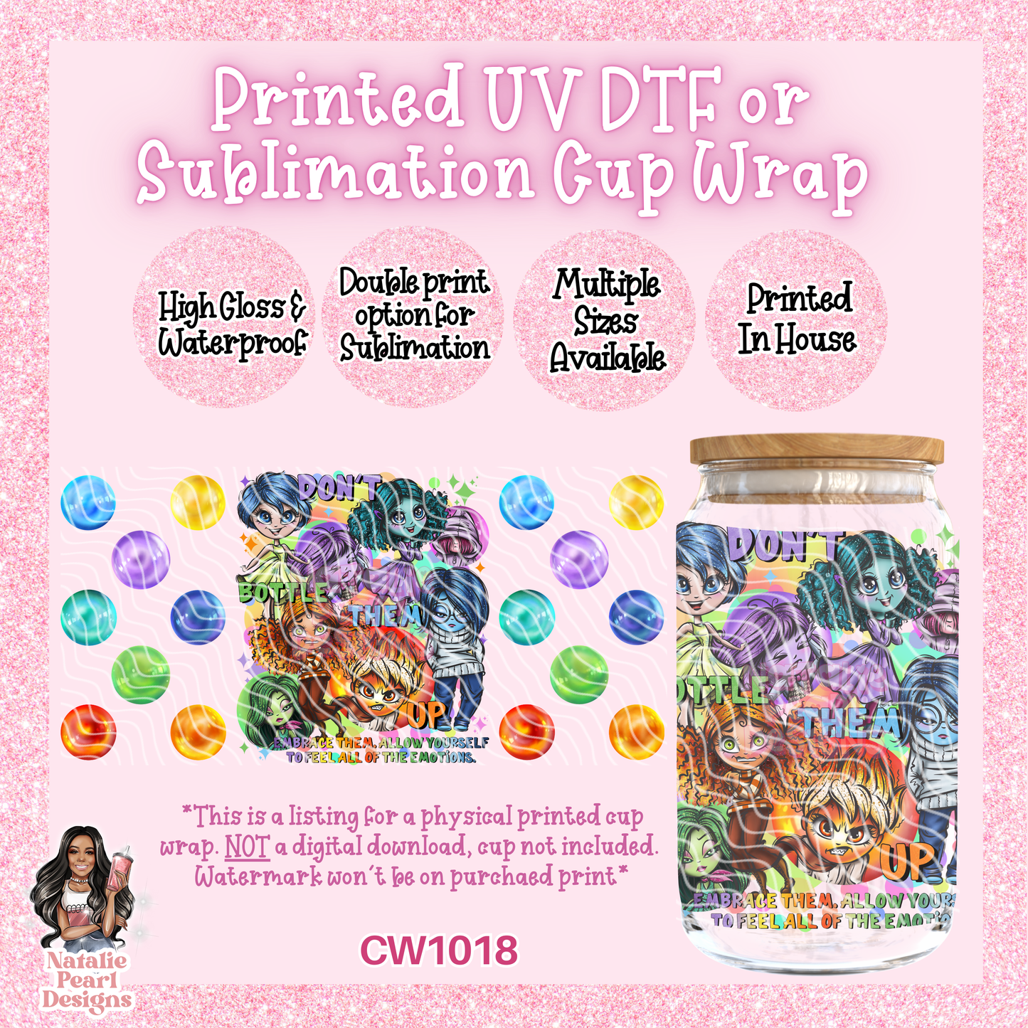 CW1018 UV DTF/SUB Cup Wrap
