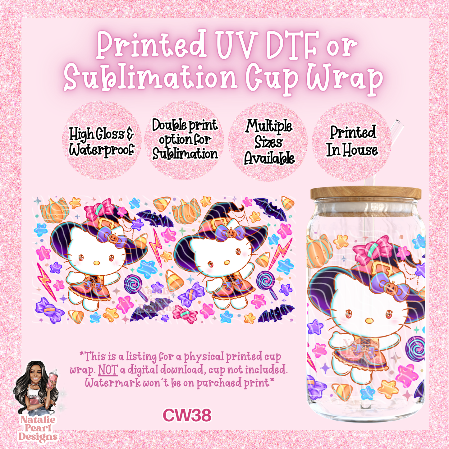 CW38 UV DTF/SUB Cup Wrap