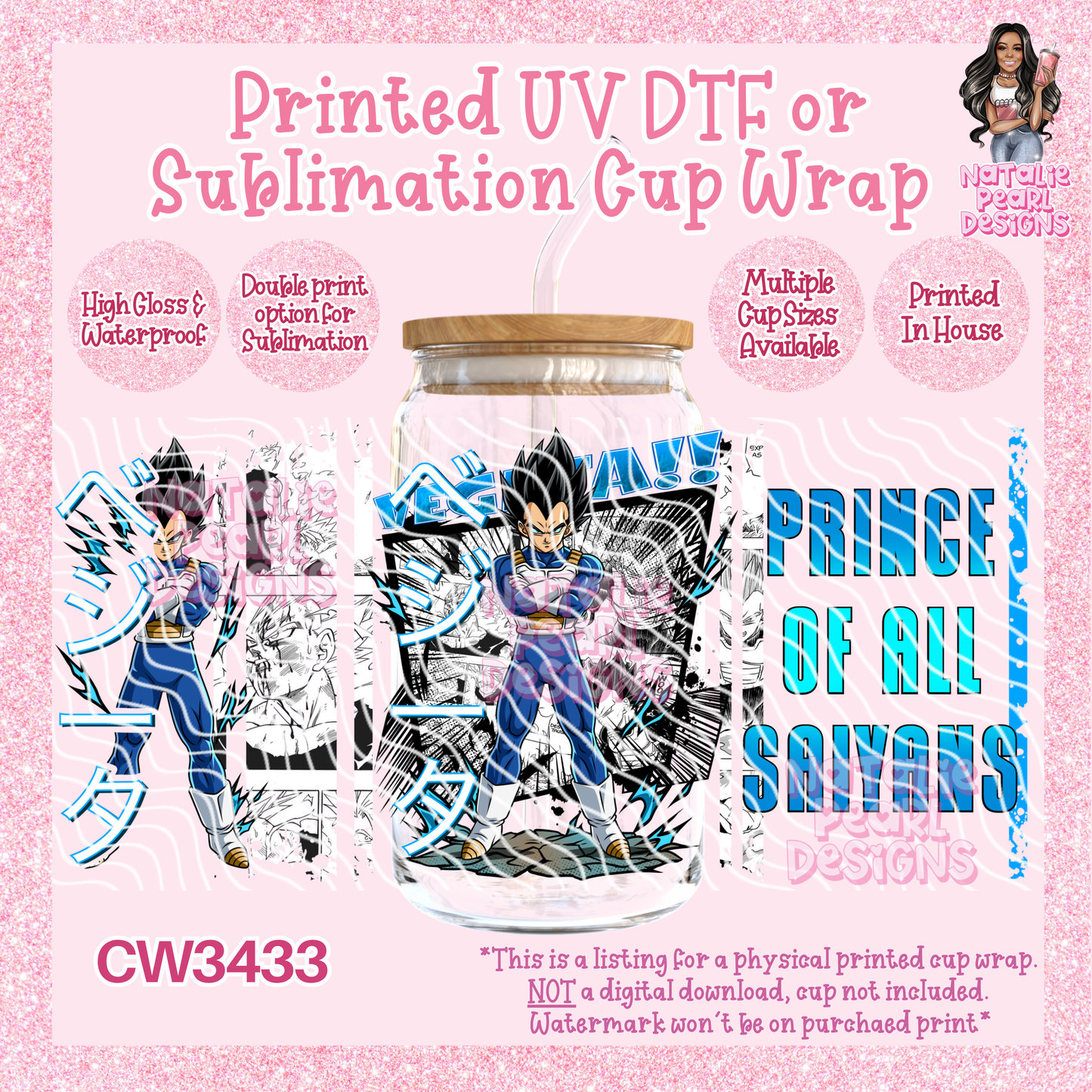 CW3433 UV DTF/SUB Cup Wraps