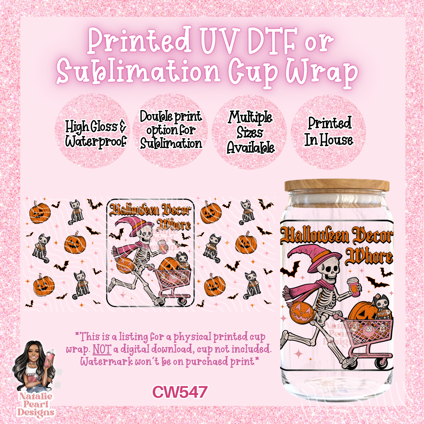 CW547 UV DTF/SUB Cup Wrap