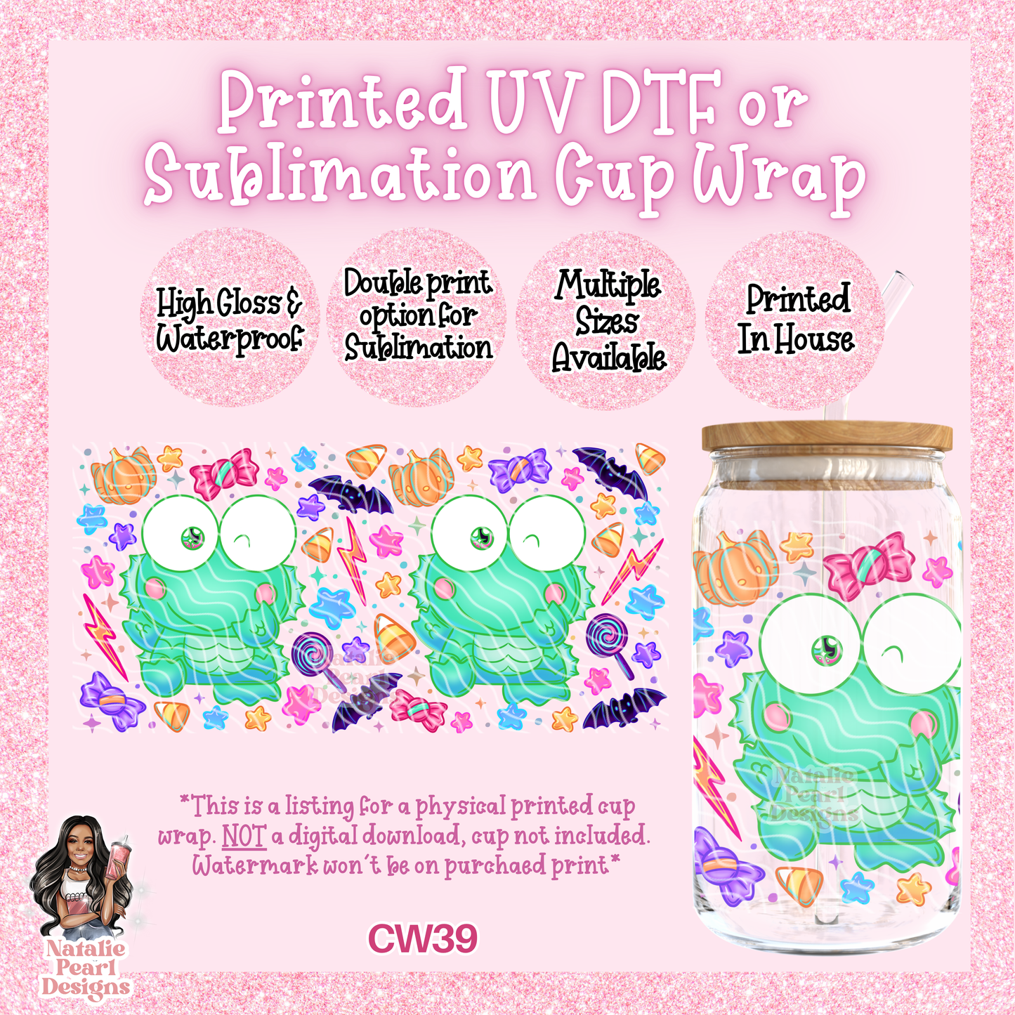 CW39 UV DTF/SUB Cup Wrap