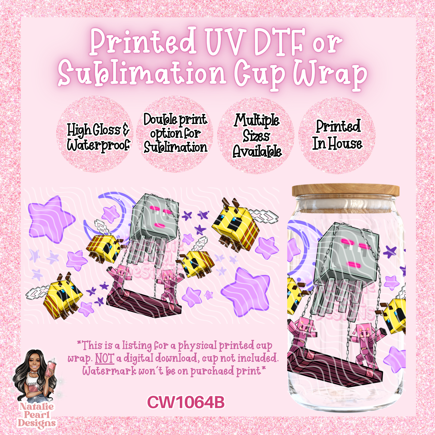 CW1064B UV DTF/SUB Cup Wrap