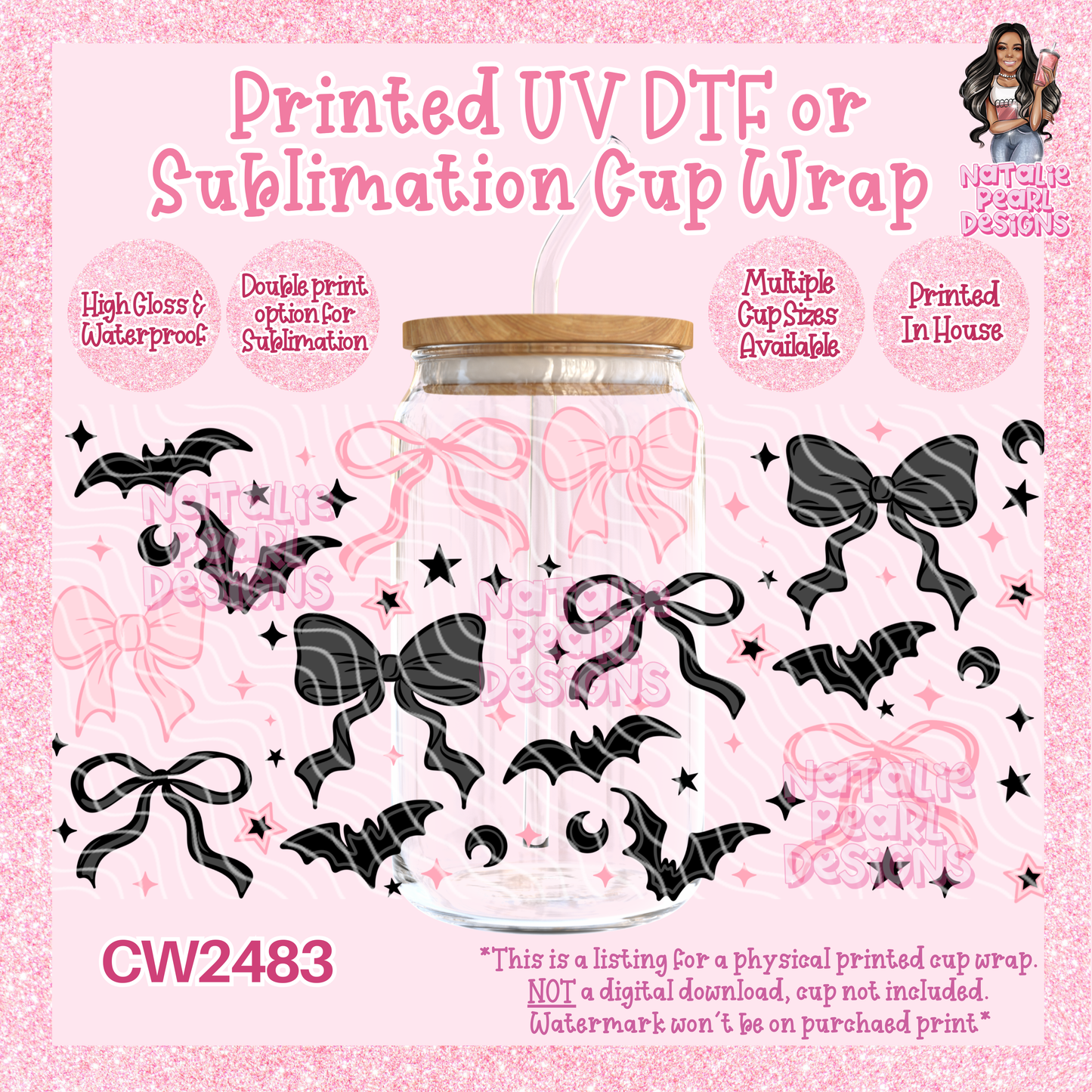 CW2483 UV DTF/SUB Cup Wraps