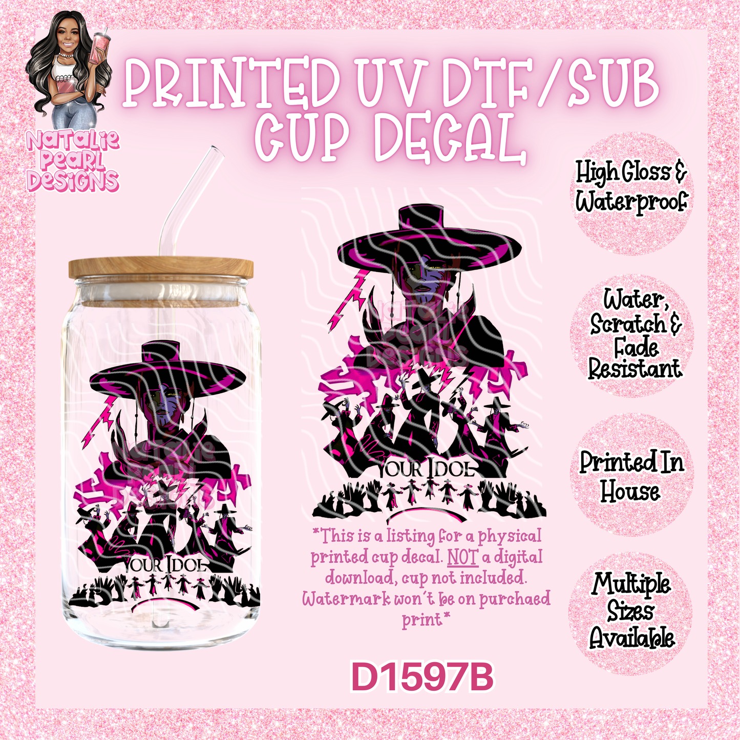 D1597B UV DTF/Sub Decal