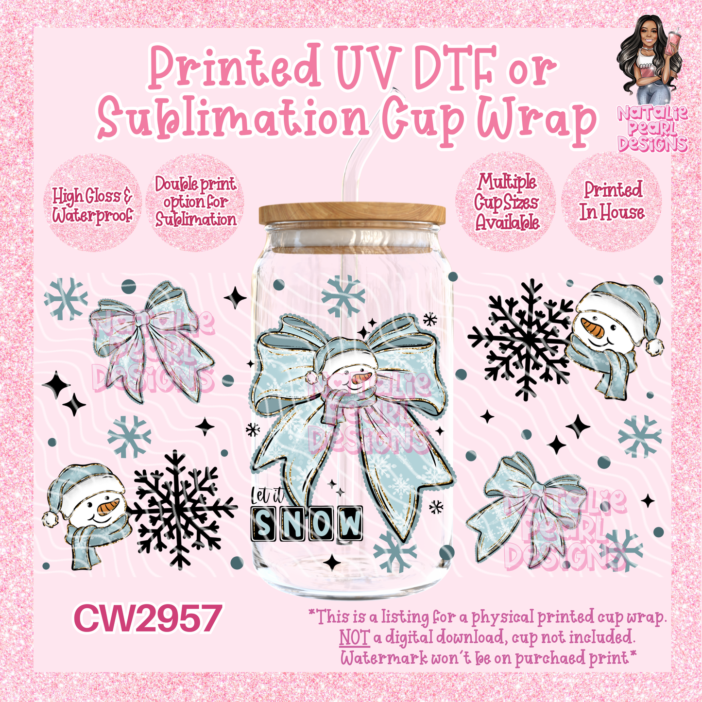 CW2957 UV DTF/SUB Cup Wraps