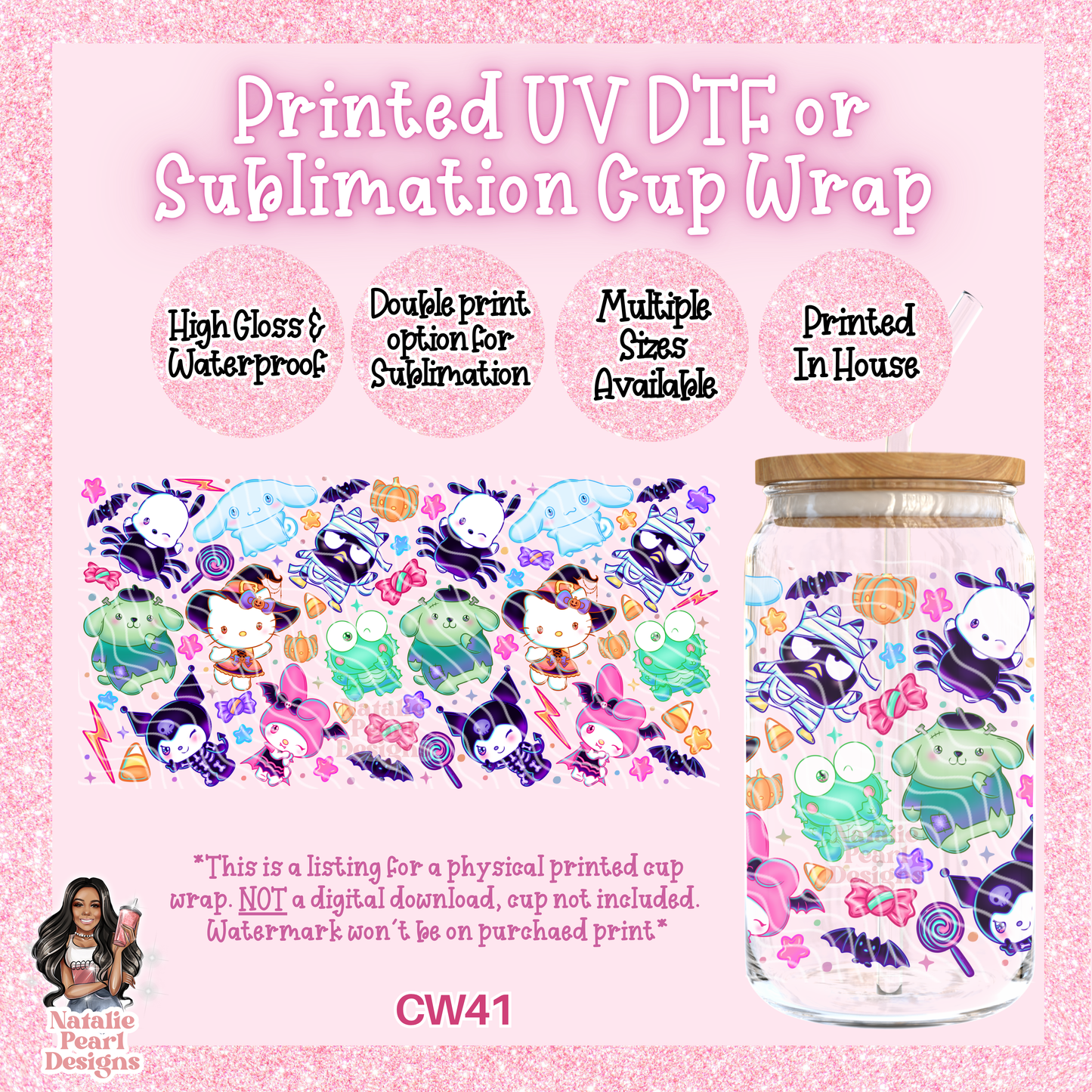 CW41 UV DTF/SUB Cup Wrap