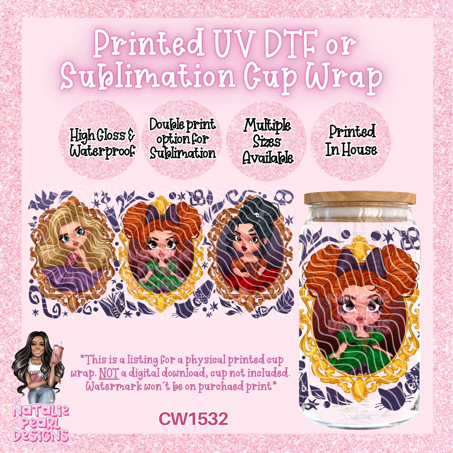 CW1532 UV DTF/SUB Cup Wrap