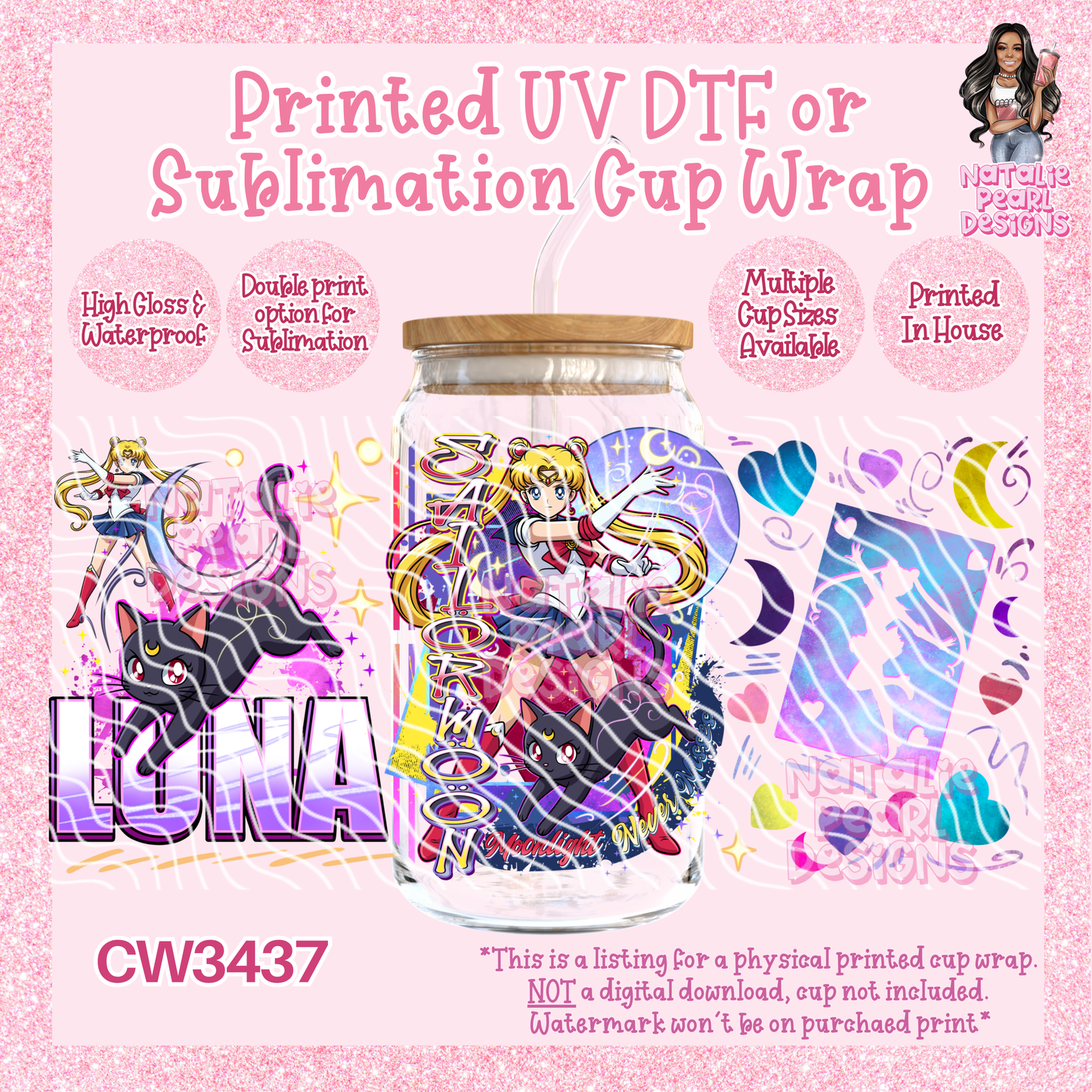 CW3437 UV DTF/SUB Cup Wraps