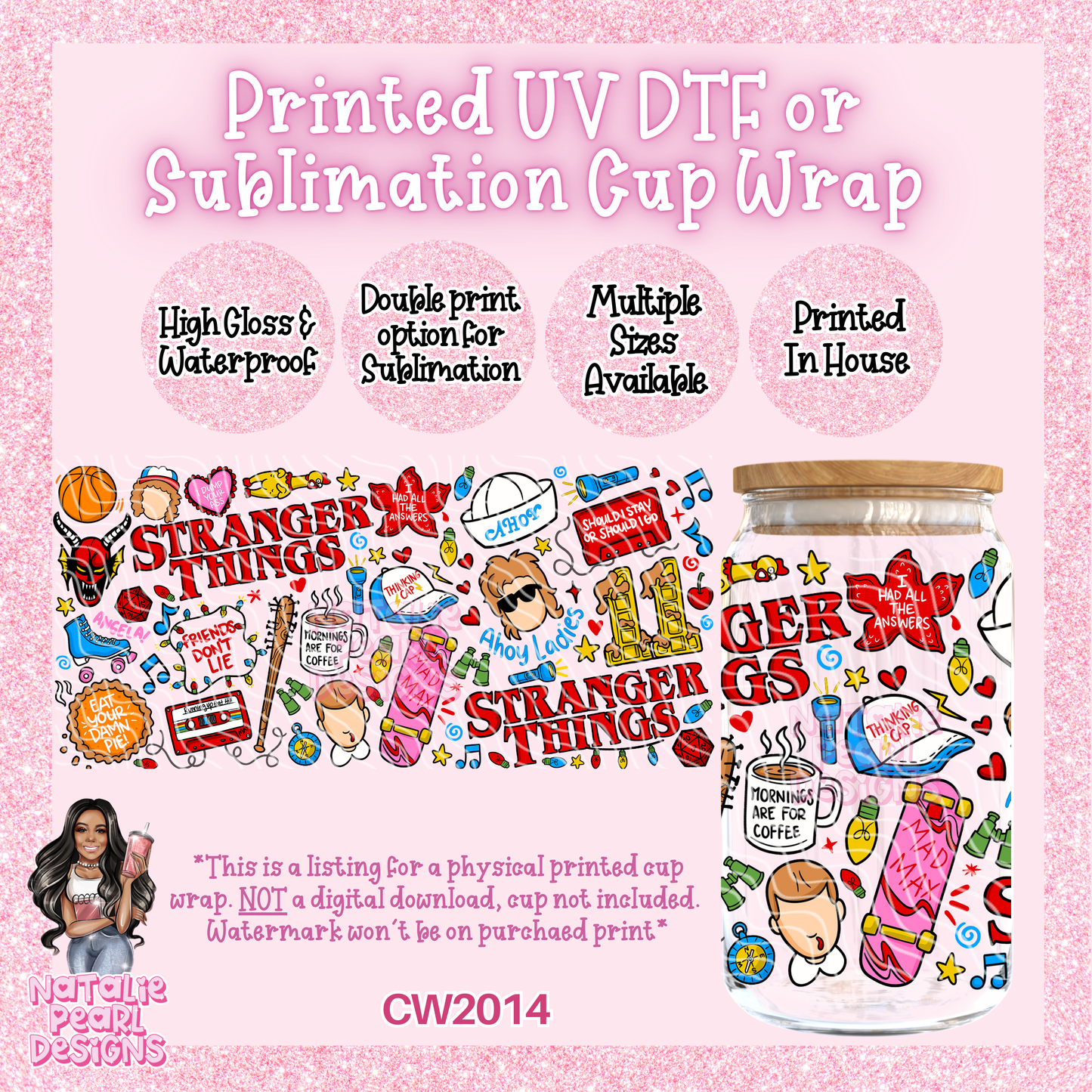CW2014 UV DTF/SUB Cup Wraps