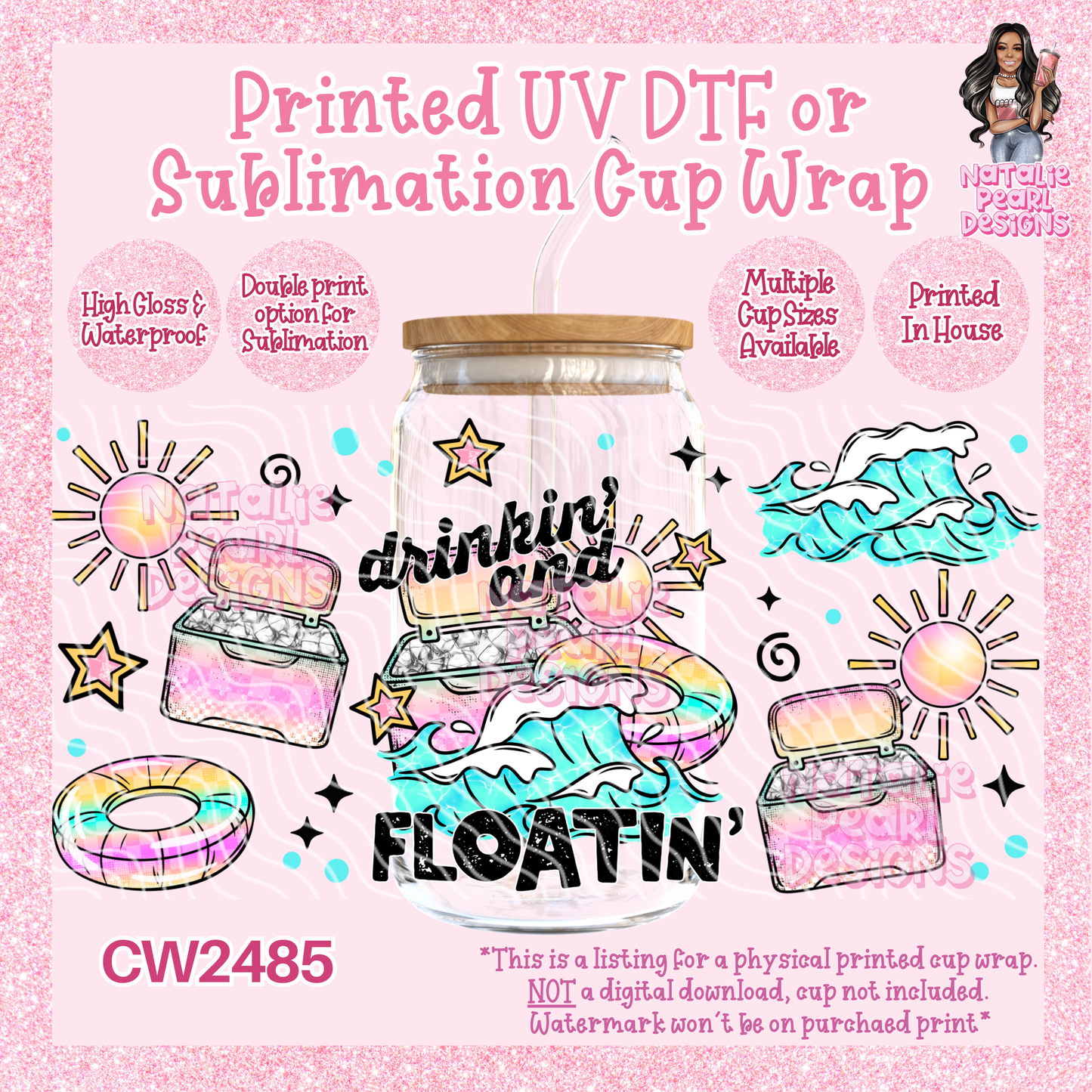 CW2485 UV DTF/SUB Cup Wraps