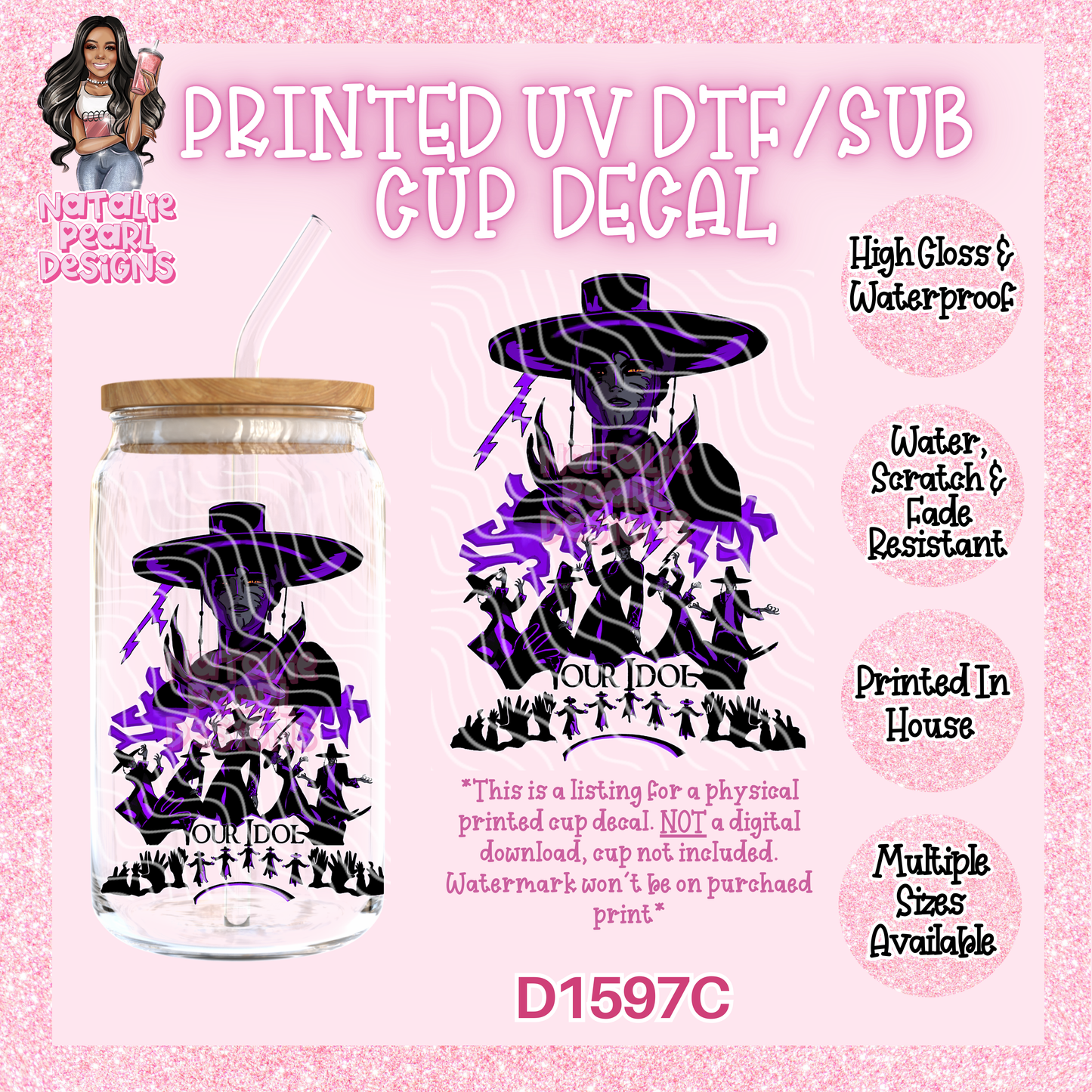 D1597C UV DTF/Sub Decal