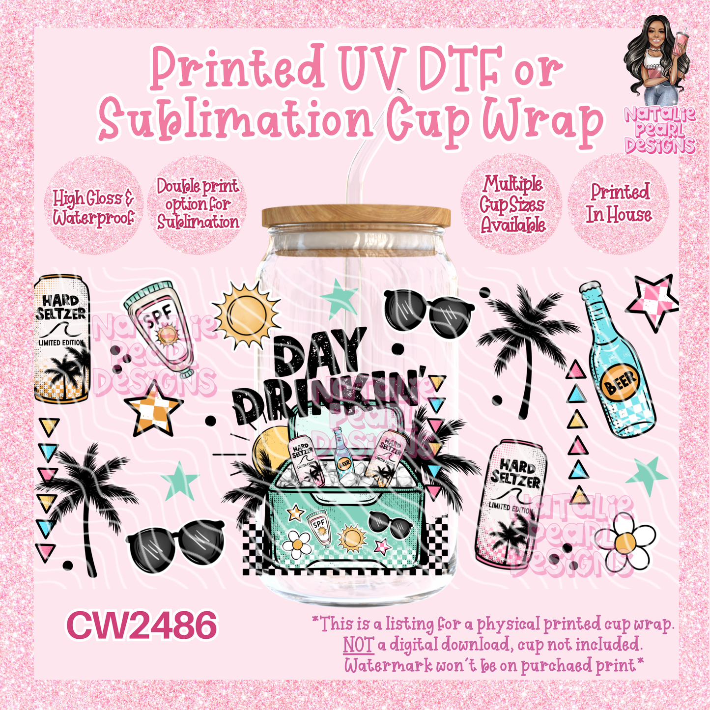 CW2486 UV DTF/SUB Cup Wraps