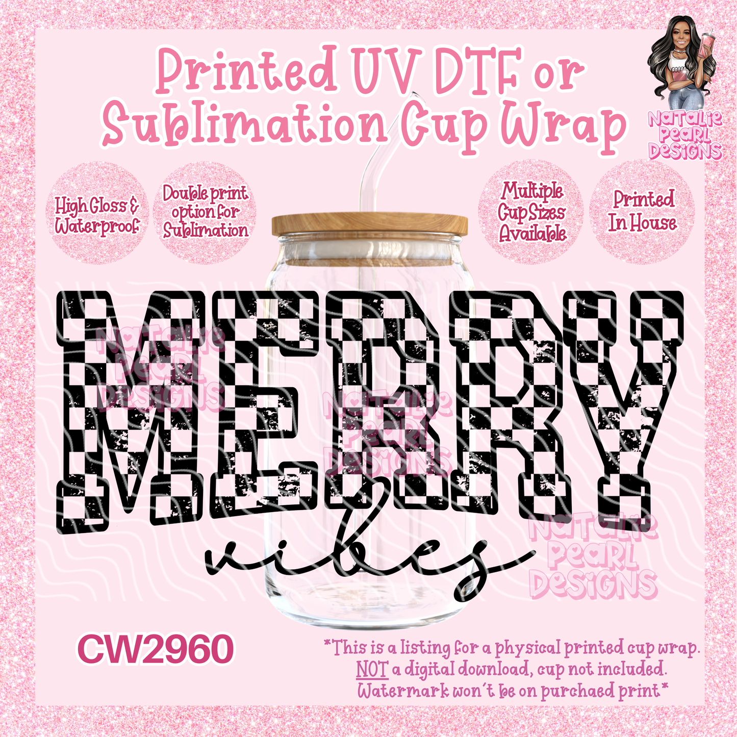 CW2960 UV DTF/SUB Cup Wraps
