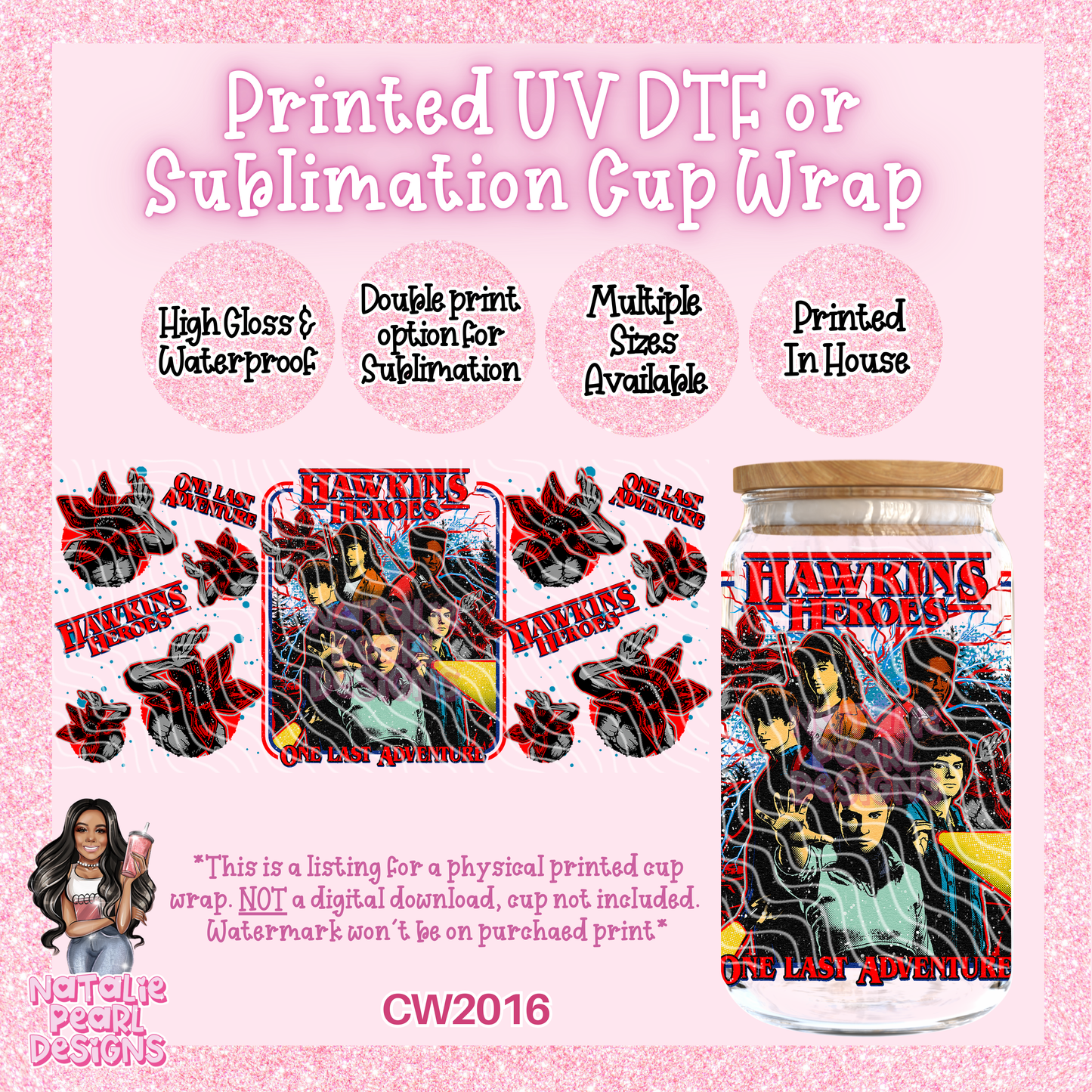 CW2016 UV DTF/SUB Cup Wraps