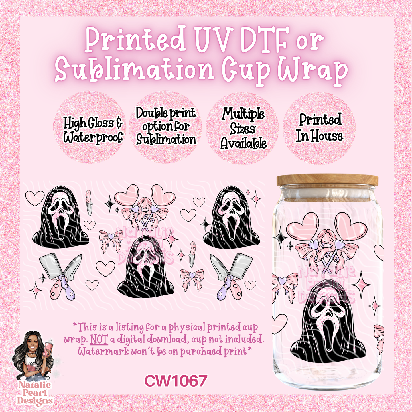 CW1067 UV DTF/SUB Cup Wrap
