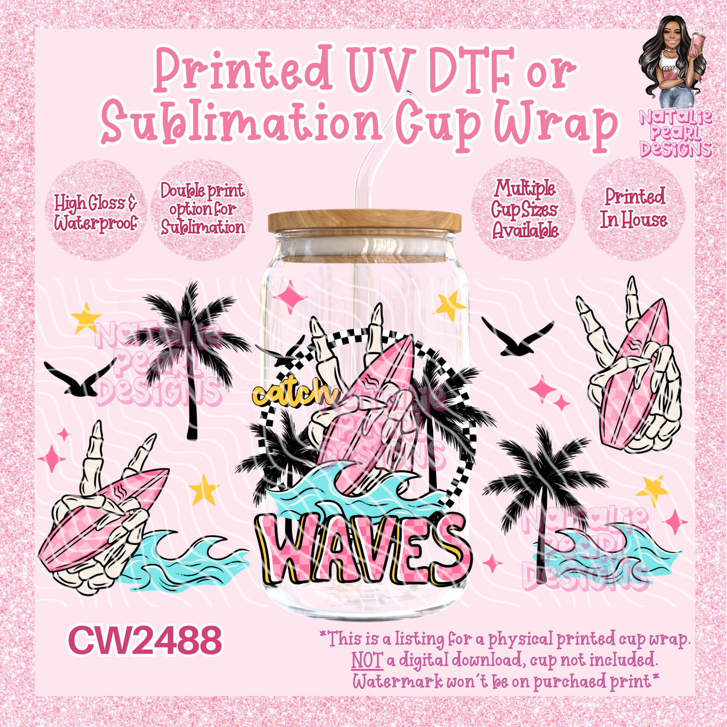 CW2488 UV DTF/SUB Cup Wraps