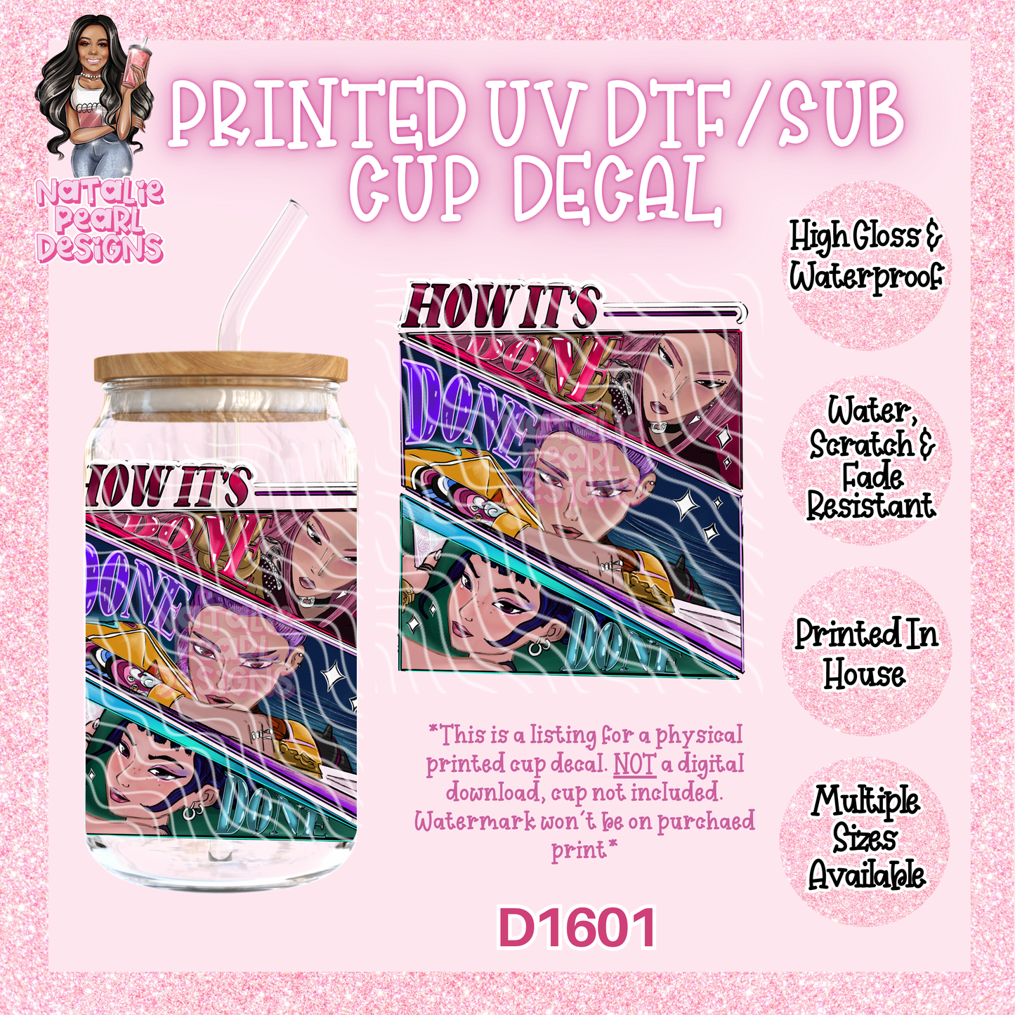 D1601 UV DTF/Sub Decal