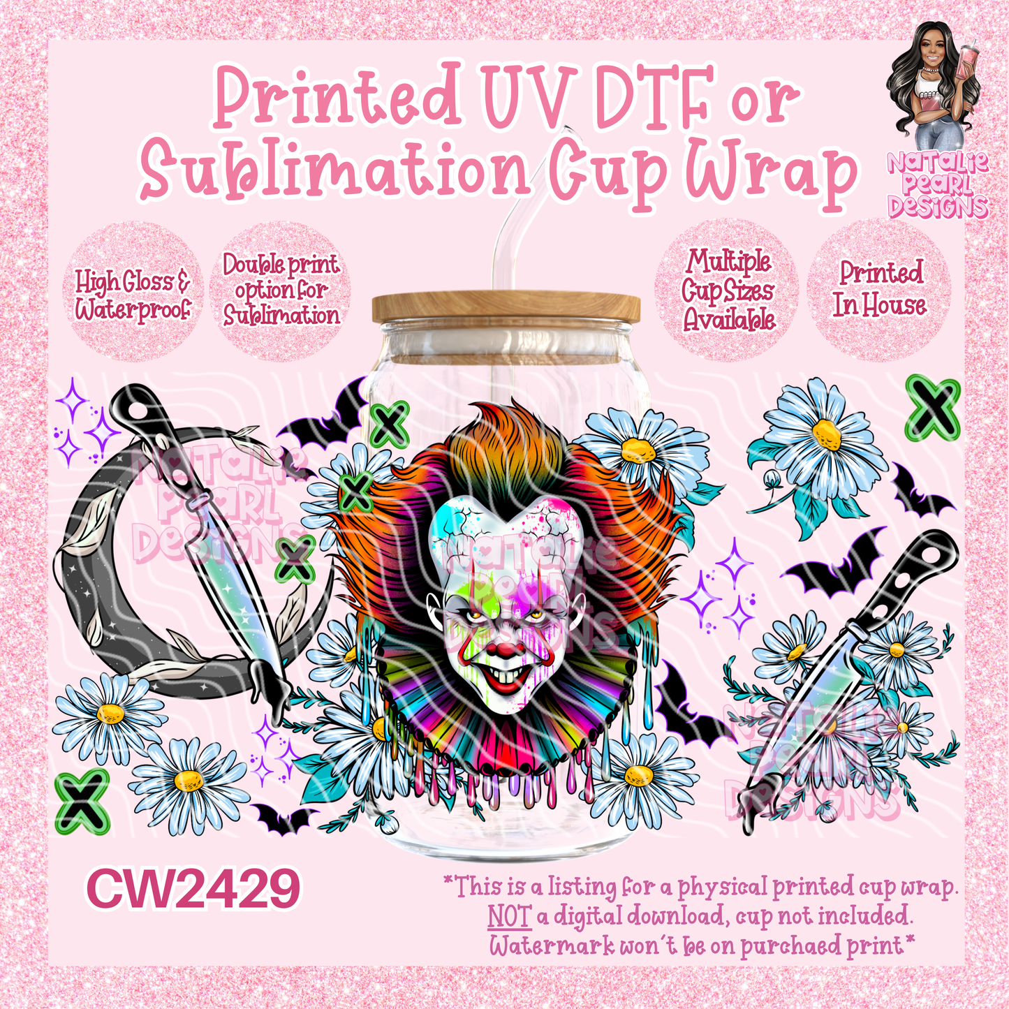 CW2429 UV DTF/SUB Cup Wraps