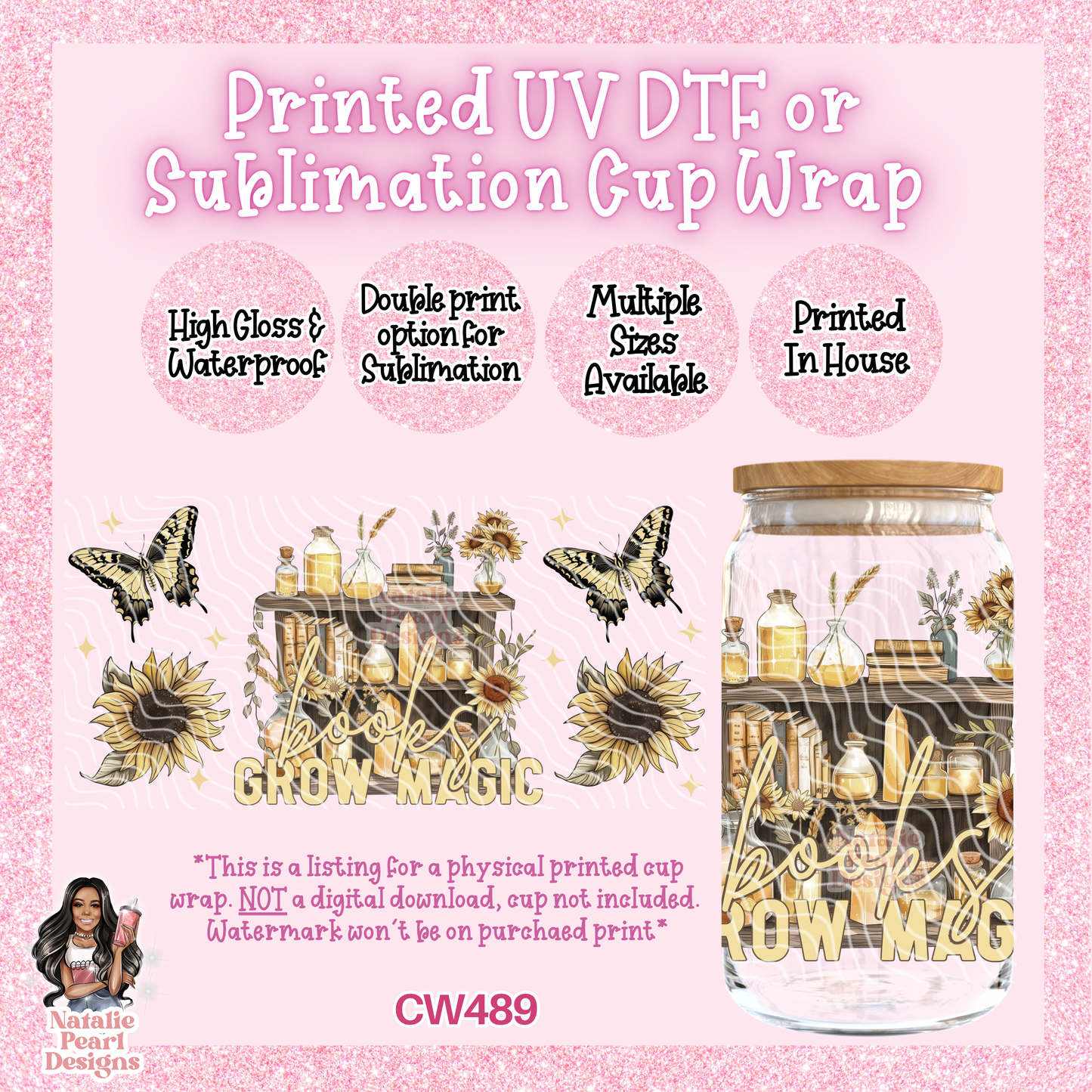 CW489 UV DTF/SUB Cup Wrap