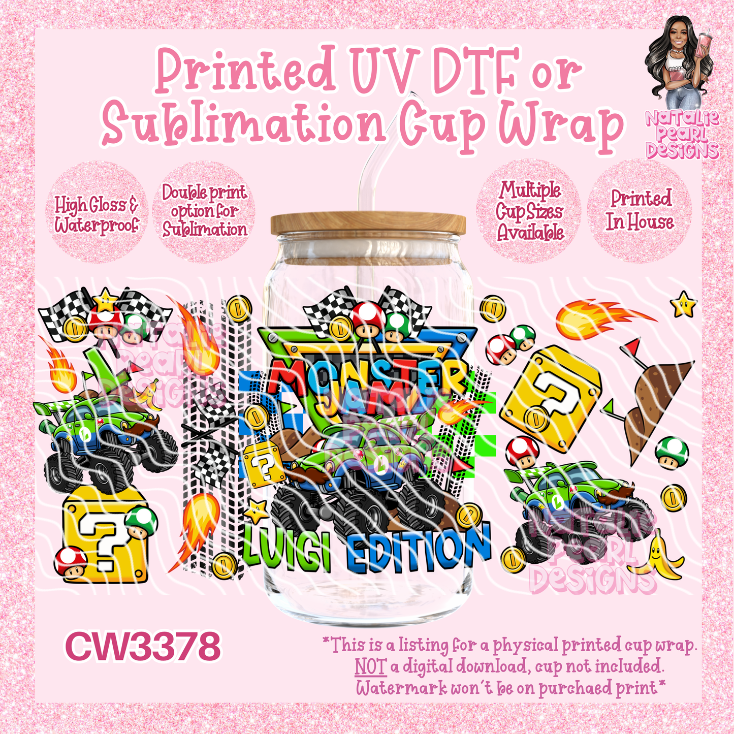 CW3378 UV DTF/SUB Cup Wraps