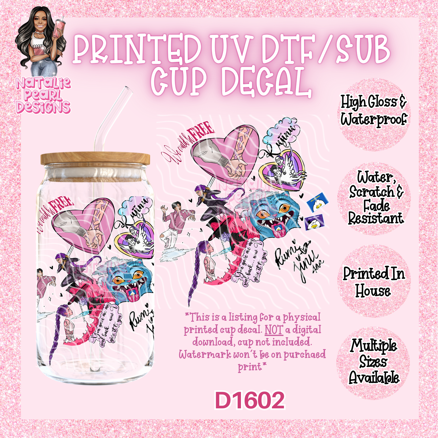 D1602 UV DTF/Sub Decal
