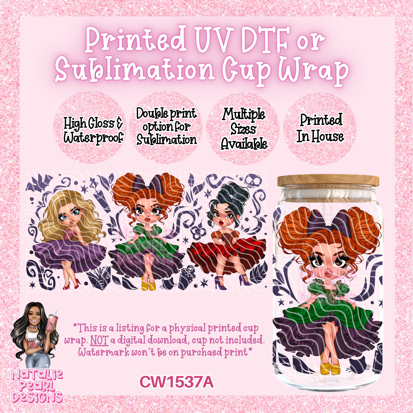 CW1537A UV DTF/SUB Cup Wrap
