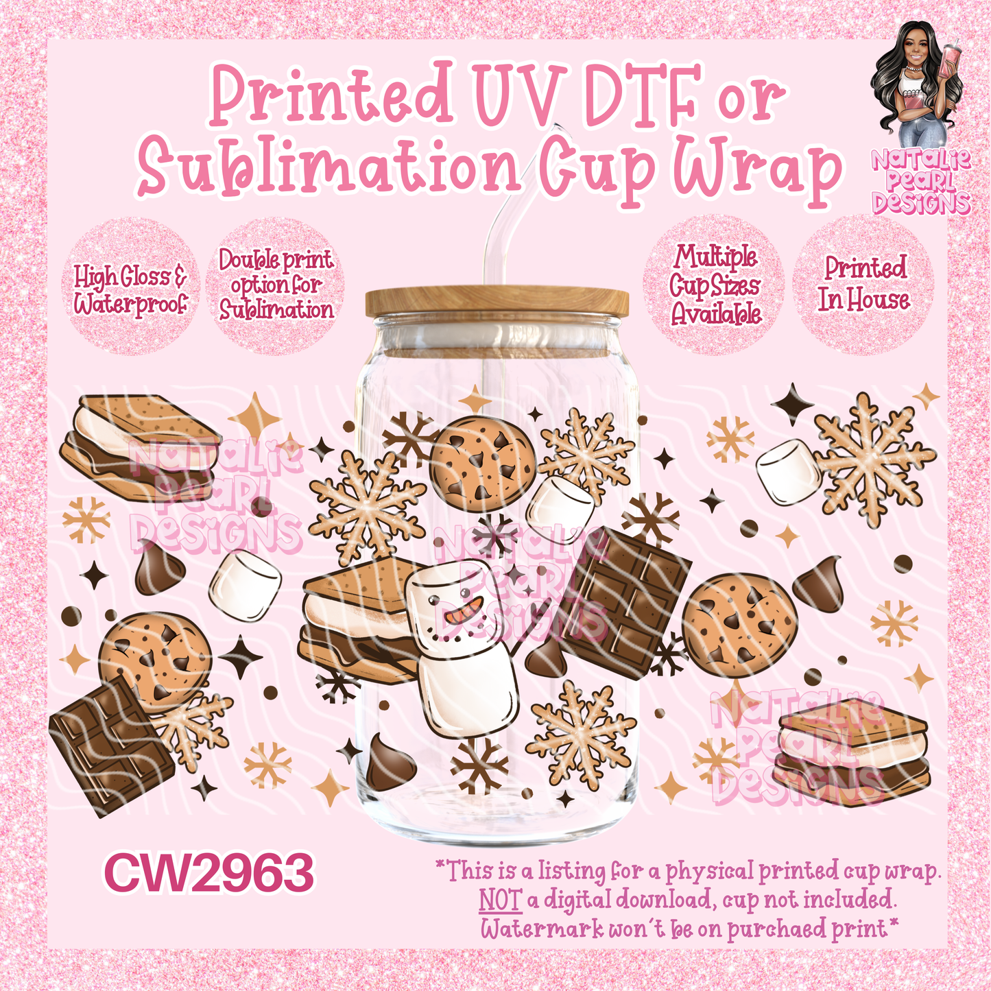 CW2963 UV DTF/SUB Cup Wraps