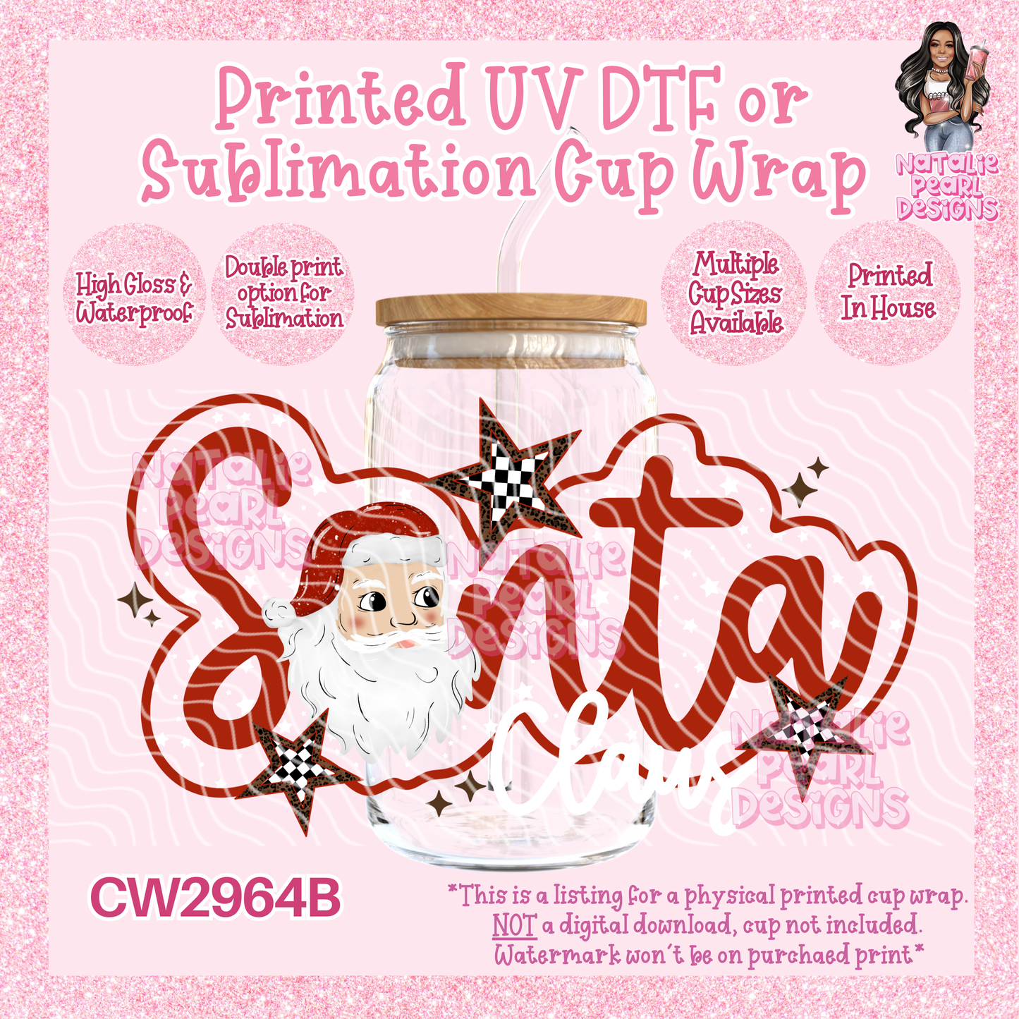 CW2964B UV DTF/SUB Cup Wraps