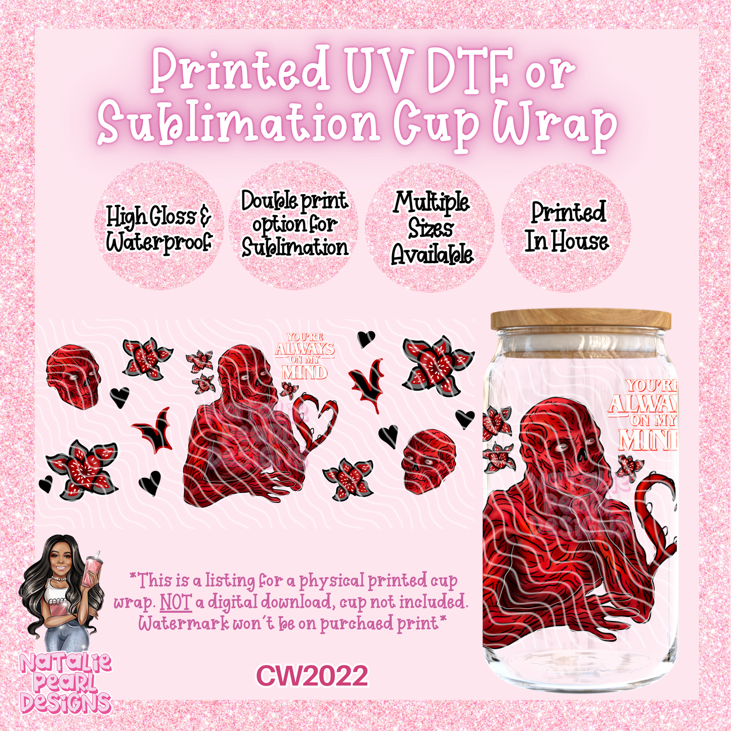 CW2022 UV DTF/SUB Cup Wraps