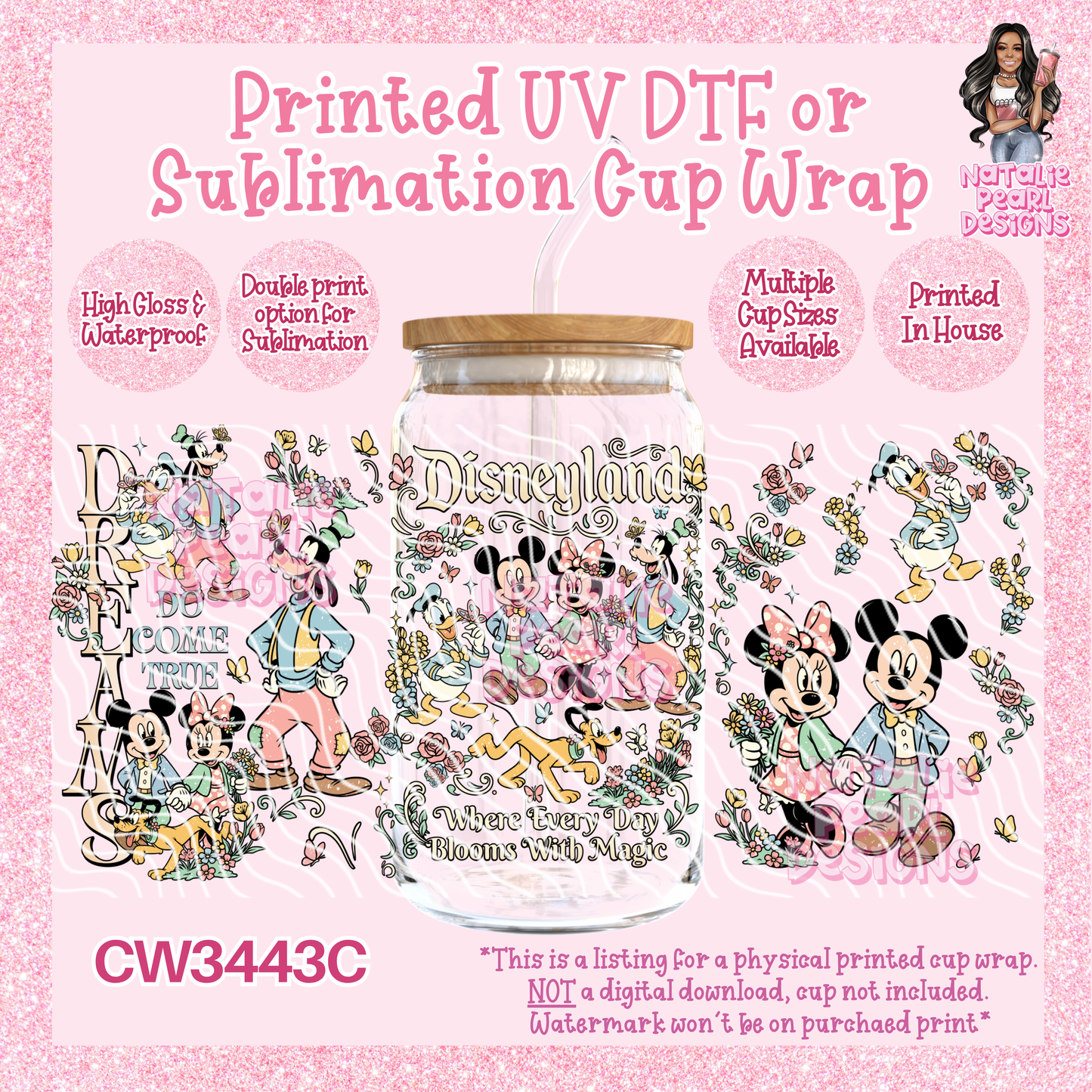 CW3443C UV DTF/SUB Cup Wraps