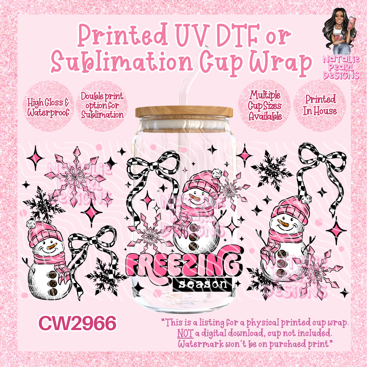 CW2966 UV DTF/SUB Cup Wraps