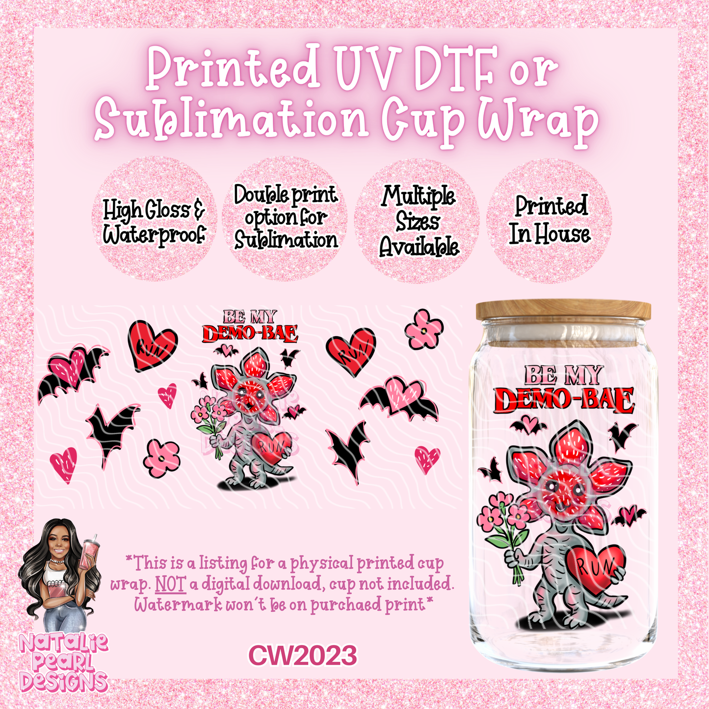 CW2023 UV DTF/SUB Cup Wraps