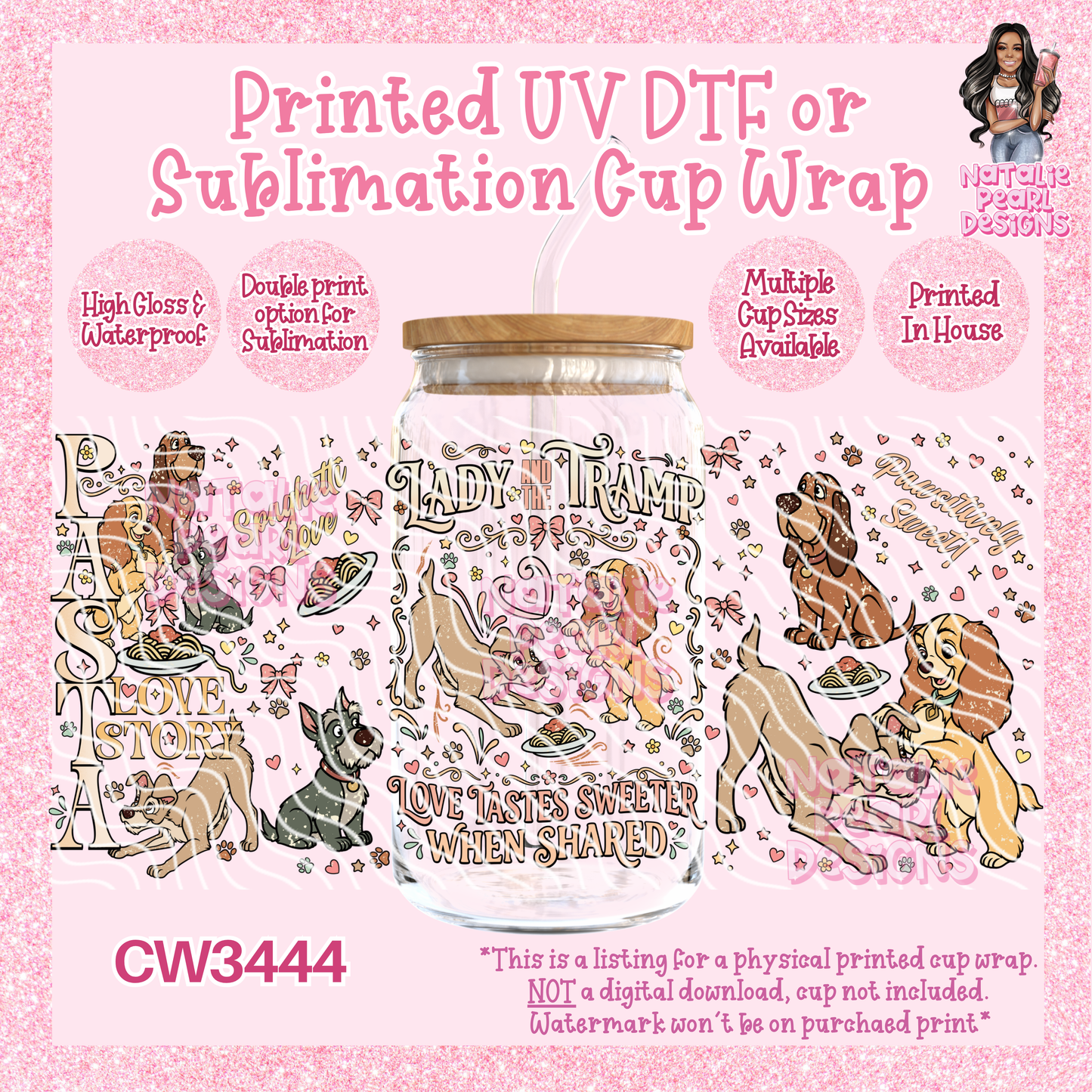 CW3444 UV DTF/SUB Cup Wraps