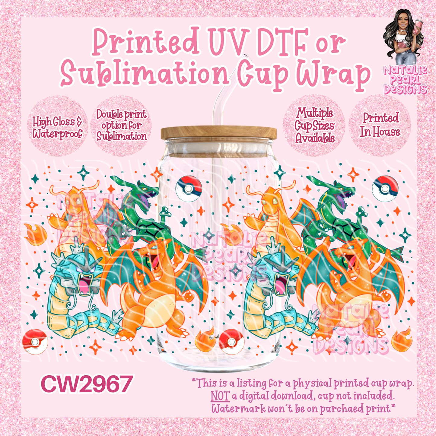 CW2967 UV DTF/SUB Cup Wraps