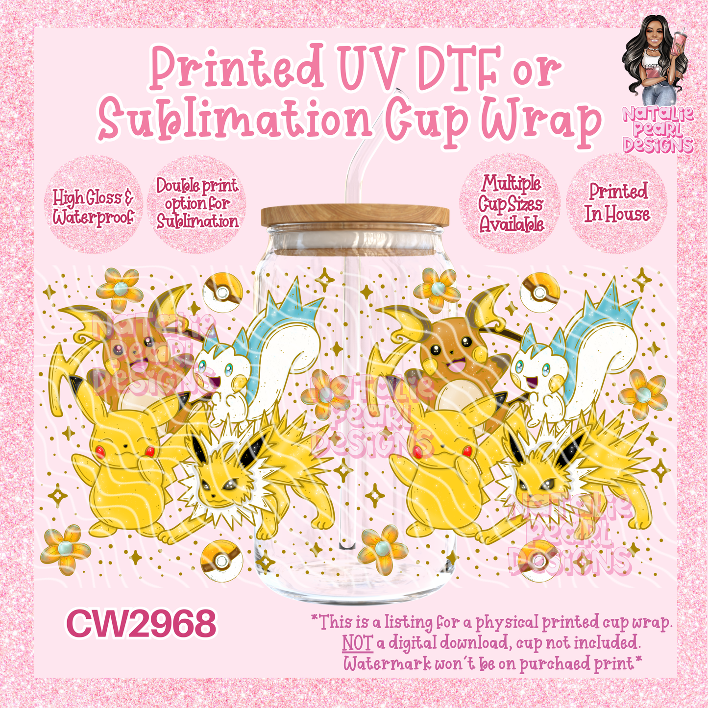 CW2968 UV DTF/SUB Cup Wraps