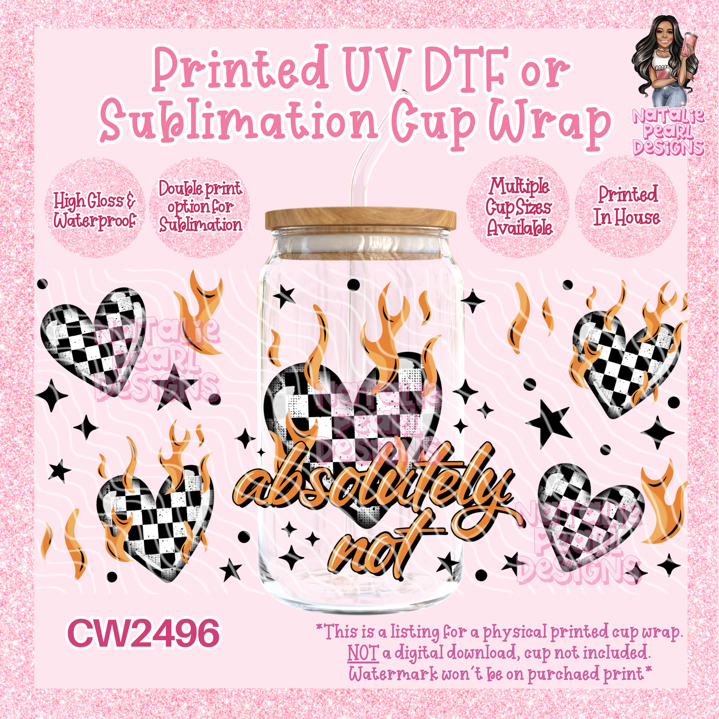 CW2496 UV DTF/SUB Cup Wraps